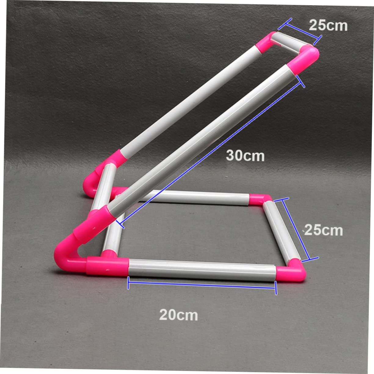 LALAFINA Embroidery Frame Stand Cross Stitch Holder PVC Embroidery Shelf Easy Assembly