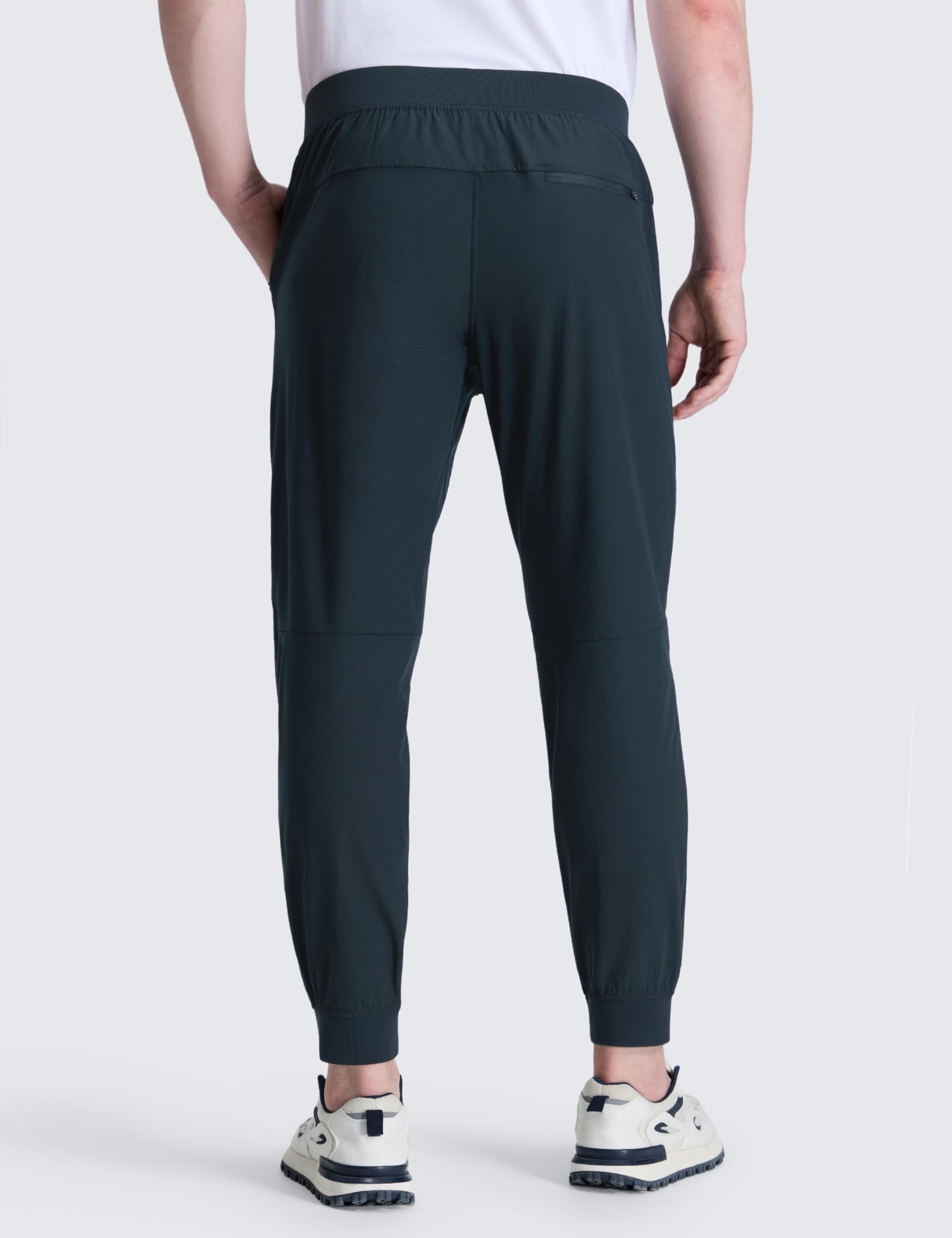 CRZ YOGA Joggers de Golf Cómodo Todo el Día 71cm | Elasticidad Aceptable, Antiarrugas, Casual, Cintura Elástica, Bolsillos, Pantalones Deportivos para Hombre