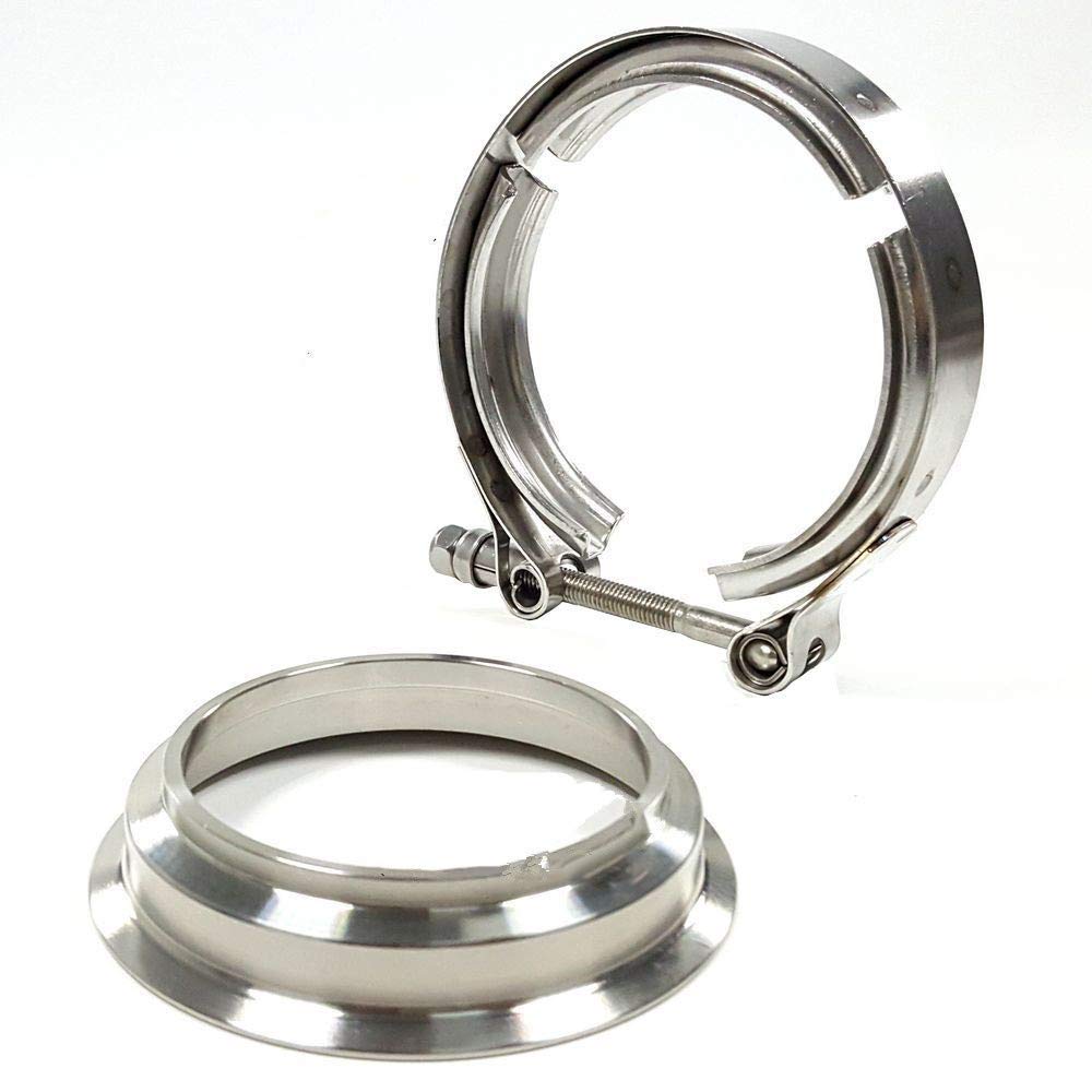3” Exhaust V-Band Flange & Clamp Kit – Fits Borg Warner S369, SX-E, S200, S300, S366 Turbos