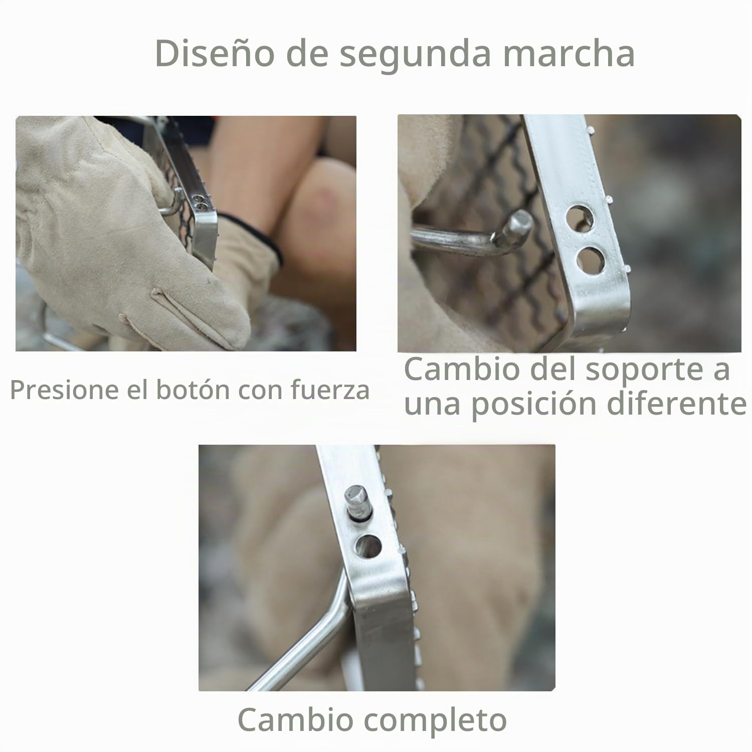 Parrilla Barbacoa Plegable Portátil - 1 Pieza, Plata, Soporte de Acero Inoxidable para Placas, Vaporera Parrillas, Adecuado Cocinar Té en la Estufa, Picnics, Barbacoas, Camping, etc