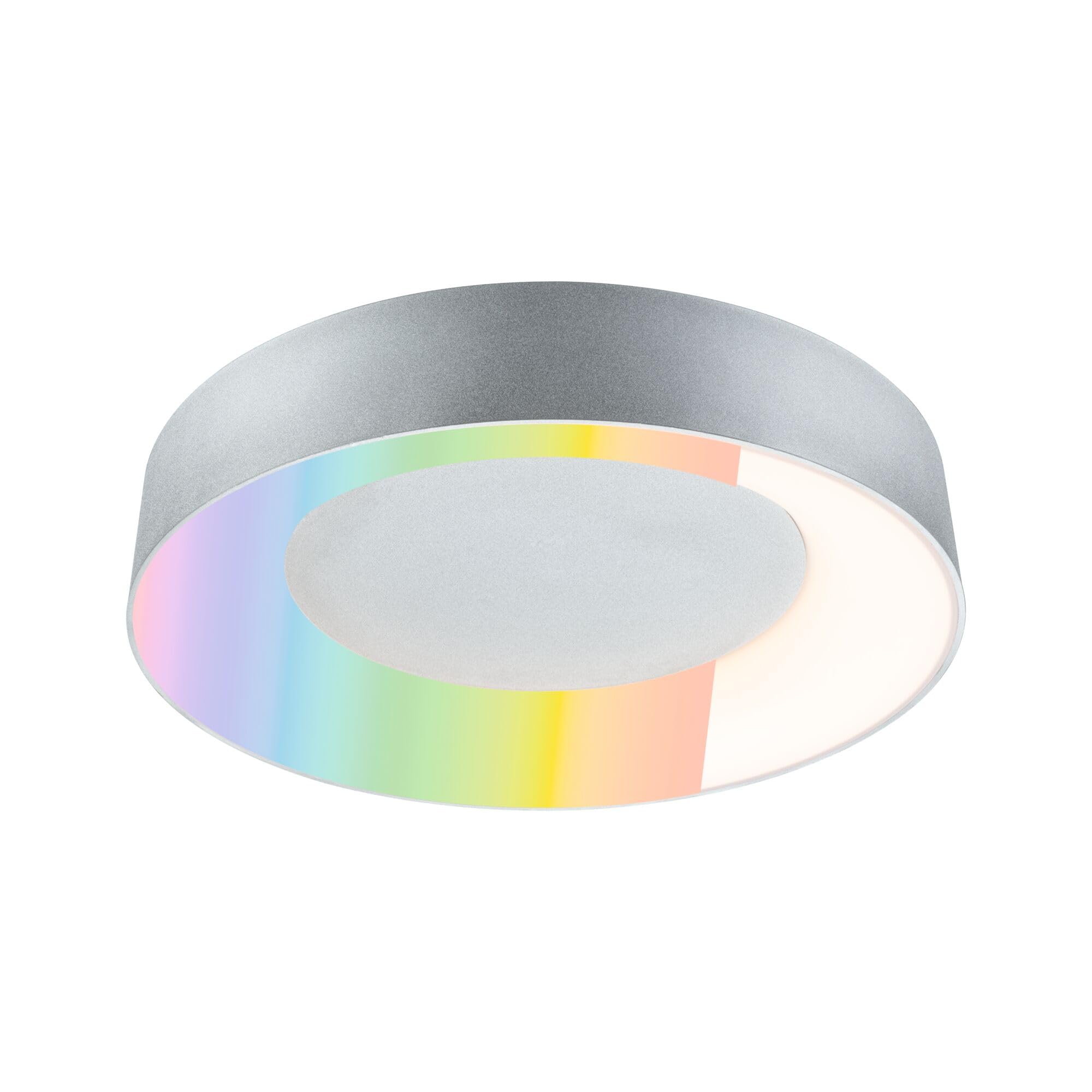 Paulmann 75415 LED Ceiling luminaire Smart Home Zigbee 3.0 Casca IP44 RGBW+ 1750lm 230V 20W dimmable matt Aluminium