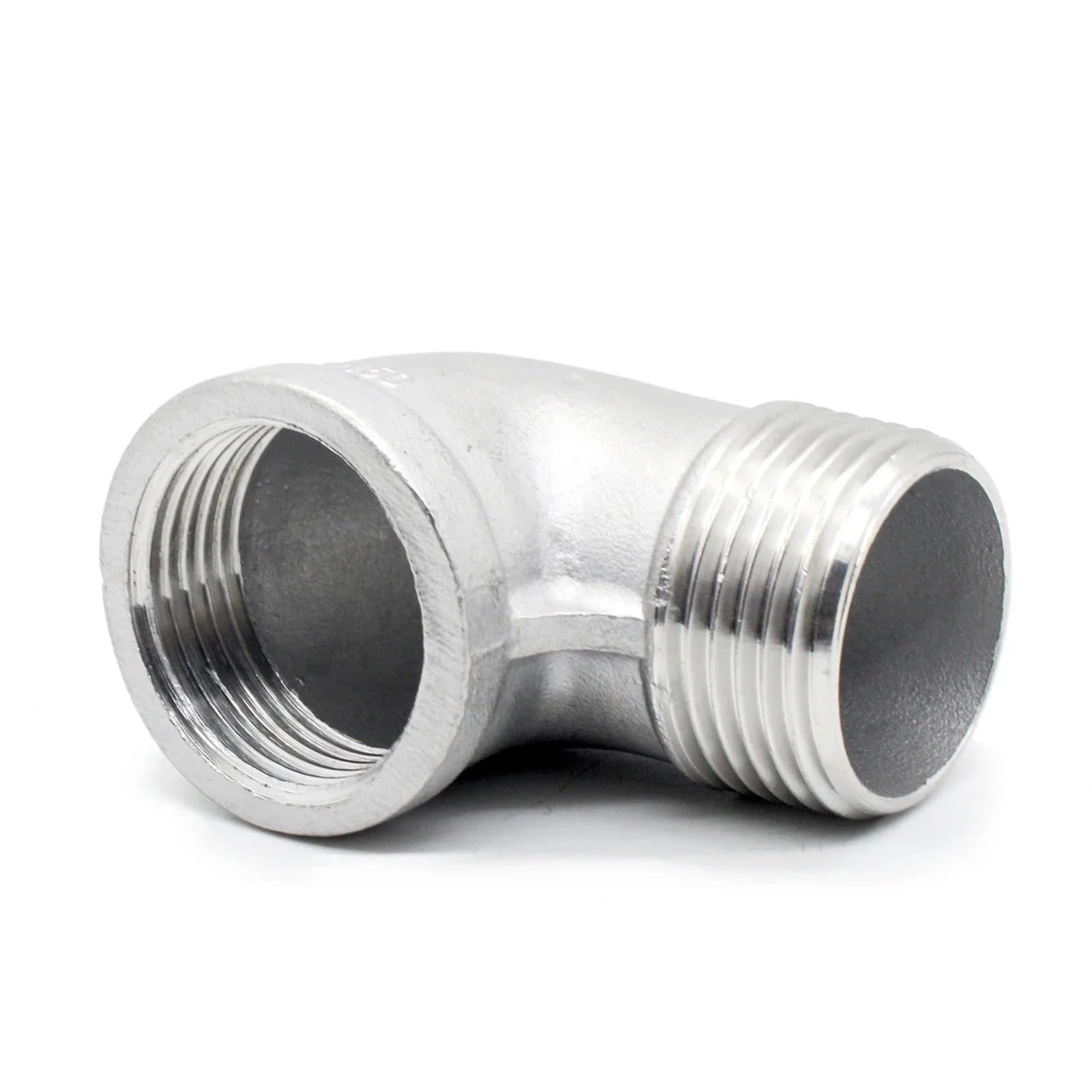 Gomito ad angolo di 90 gradi SS304 maschio x femmina Raccordi per tubi filettati Raccordo filettato a gomito Adattatore 1/4 "3/8" 1/2" 3/4" 1" 1-1/2" (DN50)