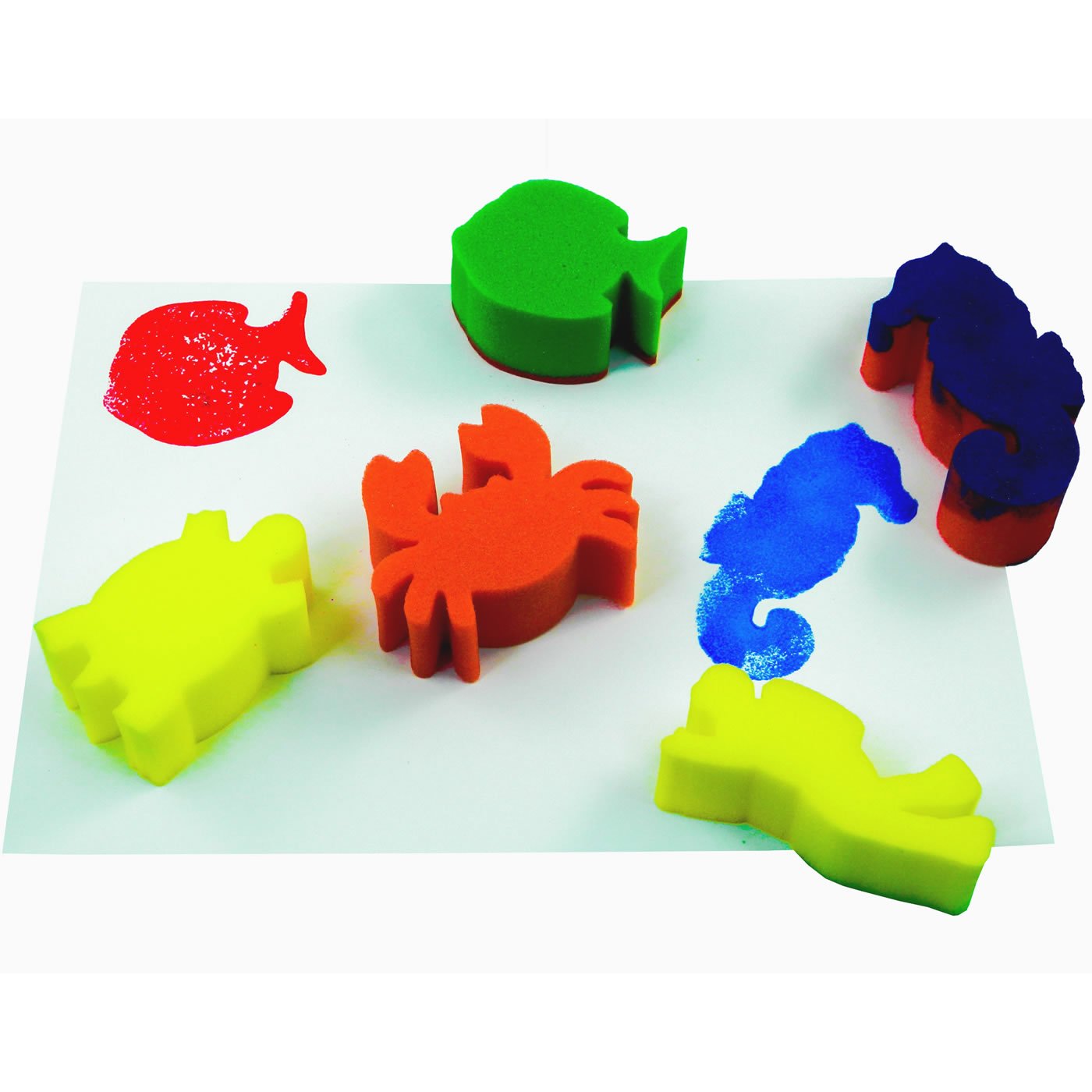 Bcreativetolearn Assorted Sea Creature Painting Sponges For Crafts Marine Life Animal Set Pack Of 5 By Bcreative®
