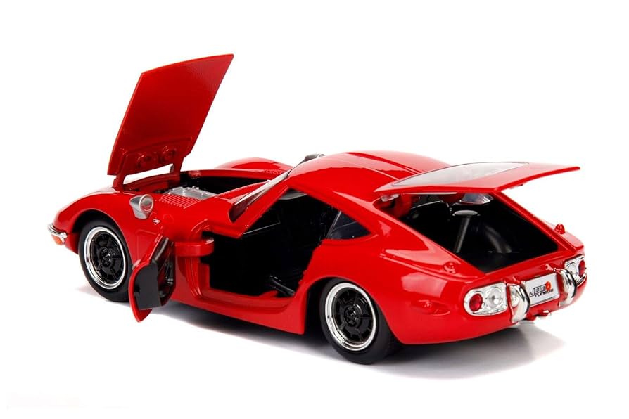 アクセサリー 2000GT Amazon | 1967 Toyota 2000GT Coupe Red JDM Tuners 1/24