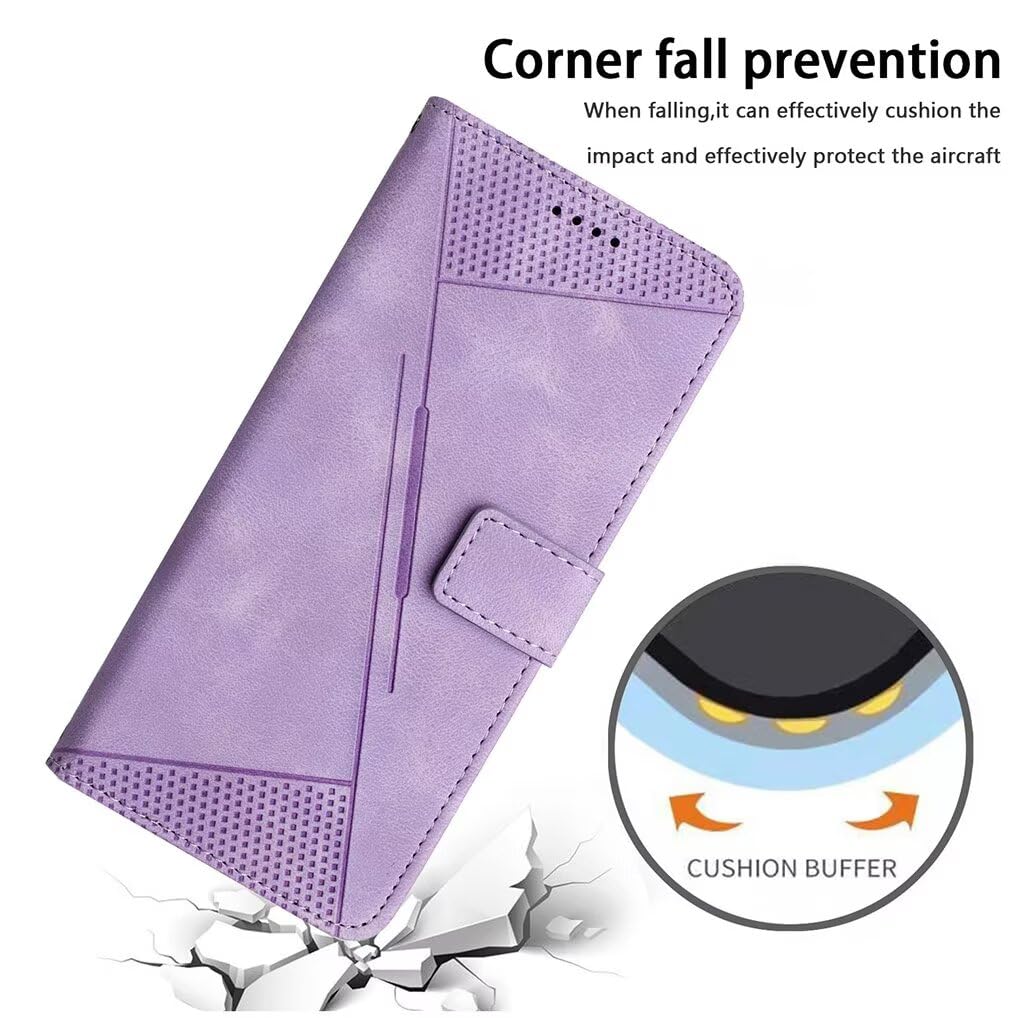 SEAHAI – Cover Flip In Pelle Con Portafoglio E Supporto Per Motorola Moto G35 5G, Protezione RFID, Magnetica, Colore Blu - 3