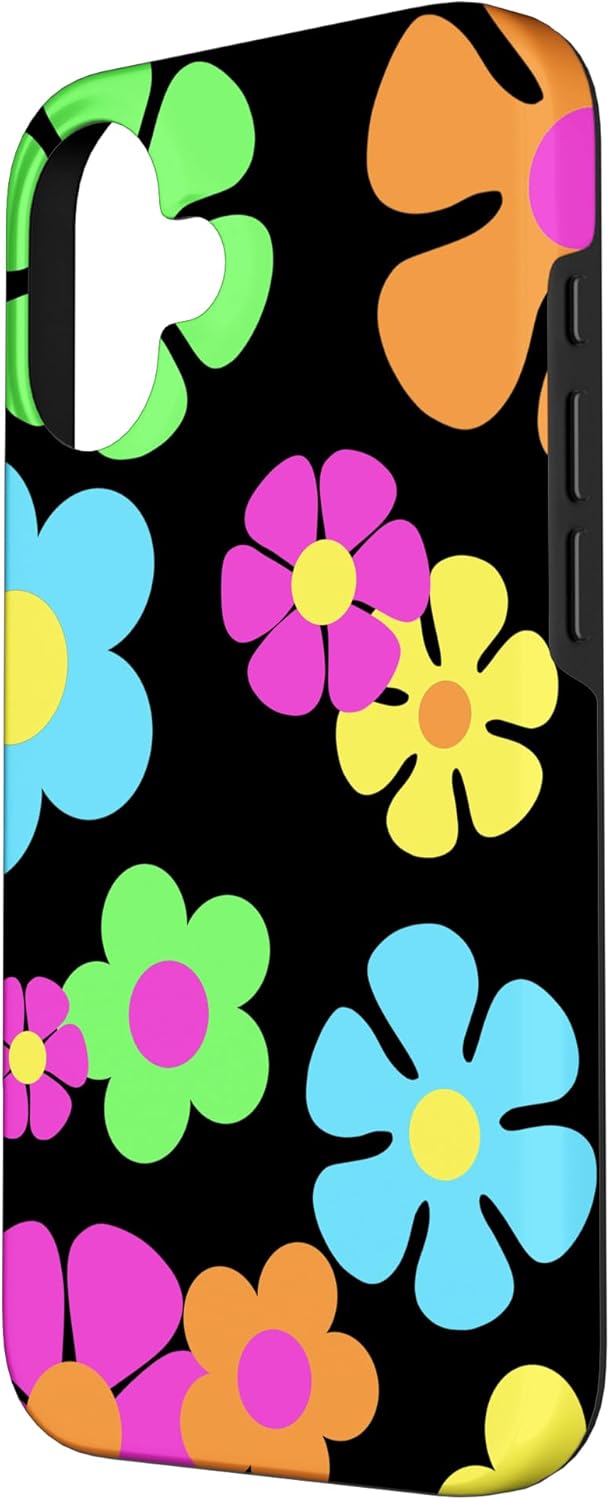 Hippie Psychedelic Flower Power 60's 70's Groovy Boho Daisy Case for iPhone 16