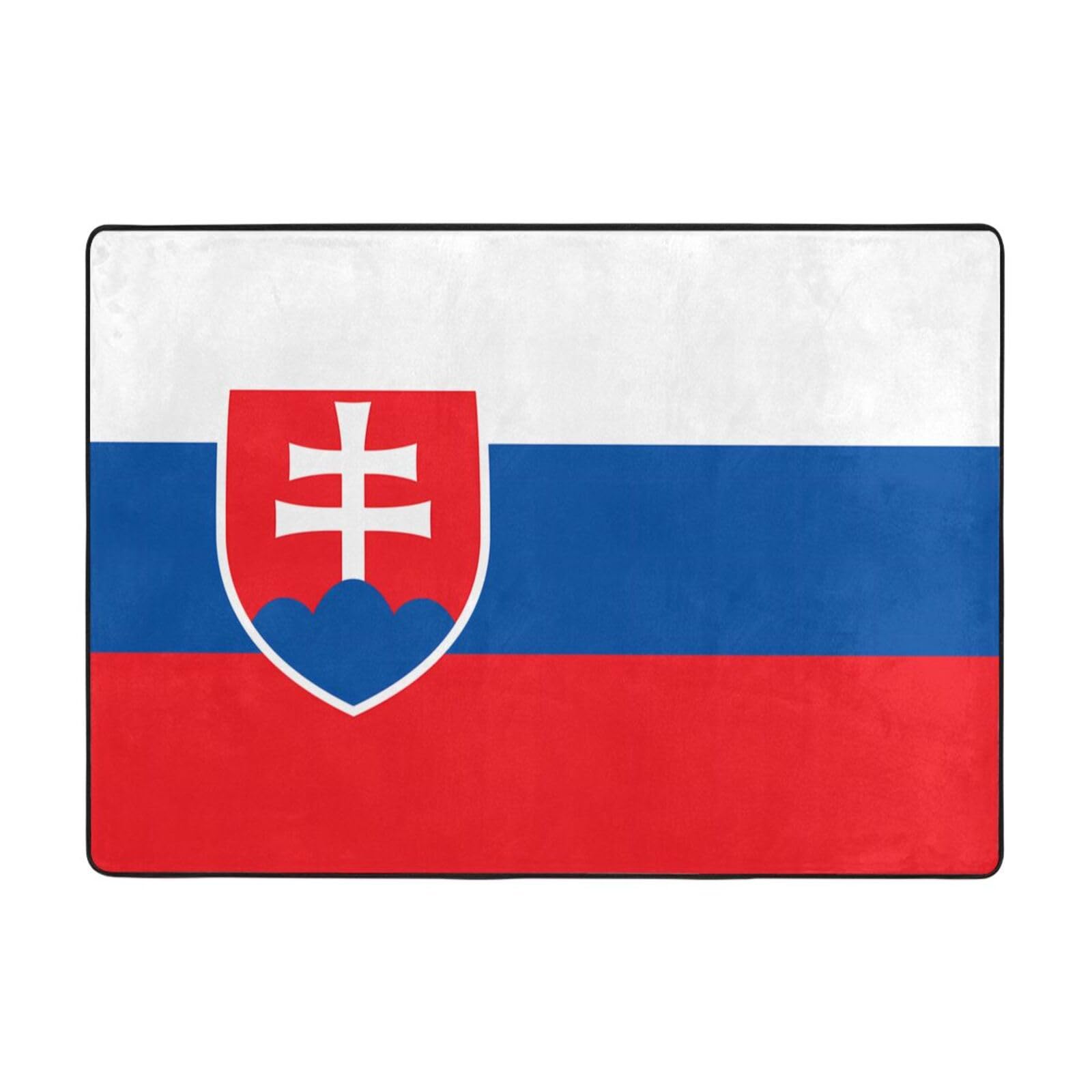 Tapis de sol Slovaquie resistant aux taches grand format en tissu pour chambre