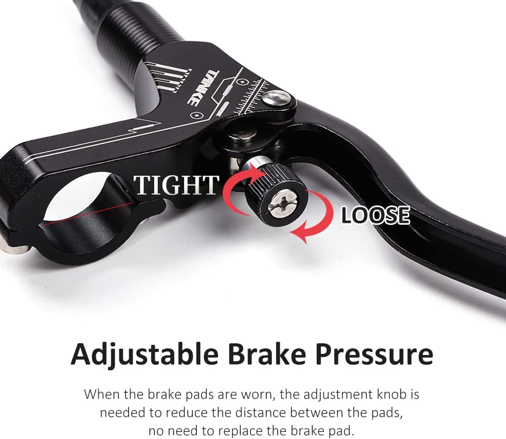 Bicycle Hydraulic Disc Brake Front Rear Caliper Set for MTB Mountain Bike Left and Right Brake Levers Kit with 160mm Disc Rotor