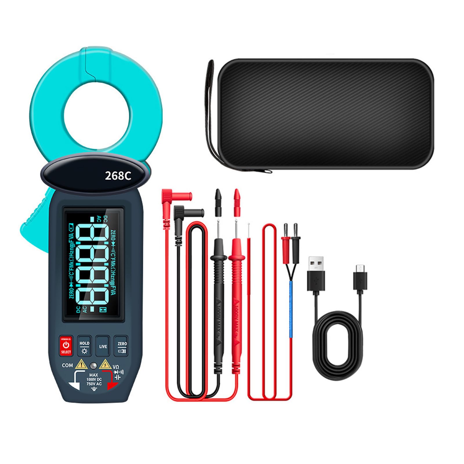 Kalttoy Advanced Leakage Current Electrical Clamp Measurement Features Data Storage Usb Transfer And Auto Ranging Functionality Rotatable Lcd Clamp Multimeter