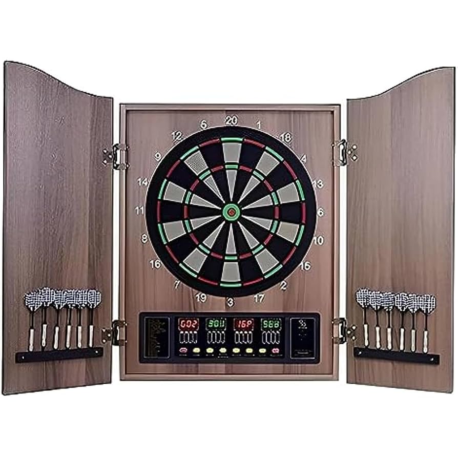 電子ダーツ　ダーツ台　セット Amazon.co.jp: 電子ダーツボードセット、26ゲーム付き電動