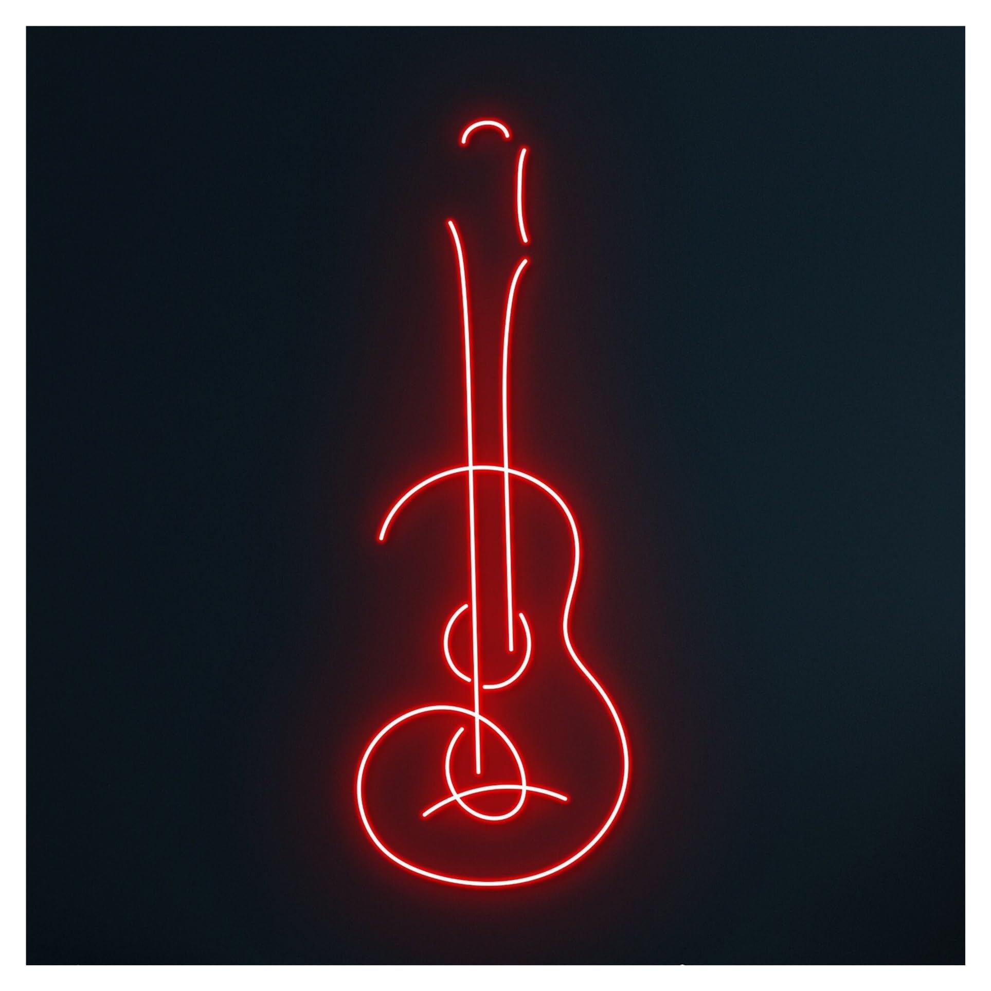 Insegna al Neon Insegna Al Neon Per Chitarra, Chitarrista, Luce LED Dimmerabile Per Negozio Di Strumenti Musicali, Studio, Sala Espositiva, Decorazione Lampada 45cm