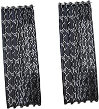 Garneck 2 Peças Cortinas Transparentes Pretas Persianas Pretas Cortinas Transparentes Vermelhas Cortinas Vermelhas Cortinas Marrons Acessórios Para Casa Cortina De Moda Janela De Triagem