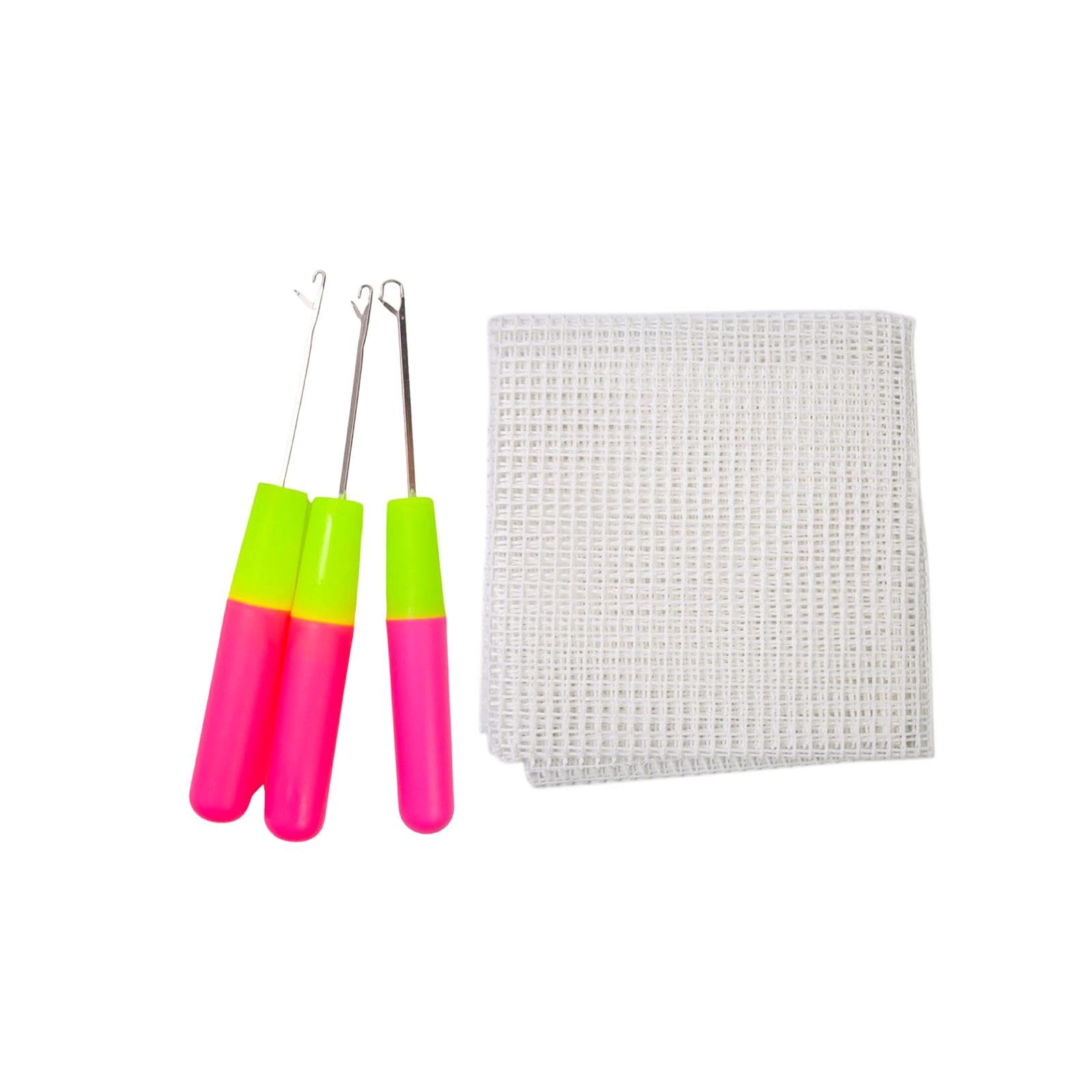 Mesh Cloth for Latch Hook Carpet Grid Cloth for Tapestry Cross Stitch Carpet 50cmx100cm | Needlecrafts & Yarn | Rug Making | Latch Hooking | Latch Hooking Kits-image-18