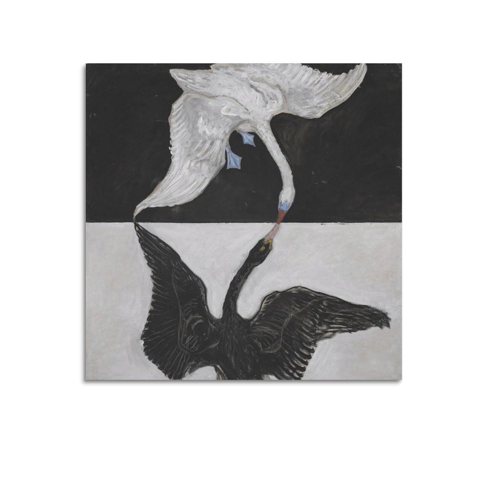 Hilma Af Klint Painter Works (The Swan (No. 1)) Art Posters Art Print Wall Photo Paint Hanging Picture Family Bedroom Decor 12x12inch(30x30cm)