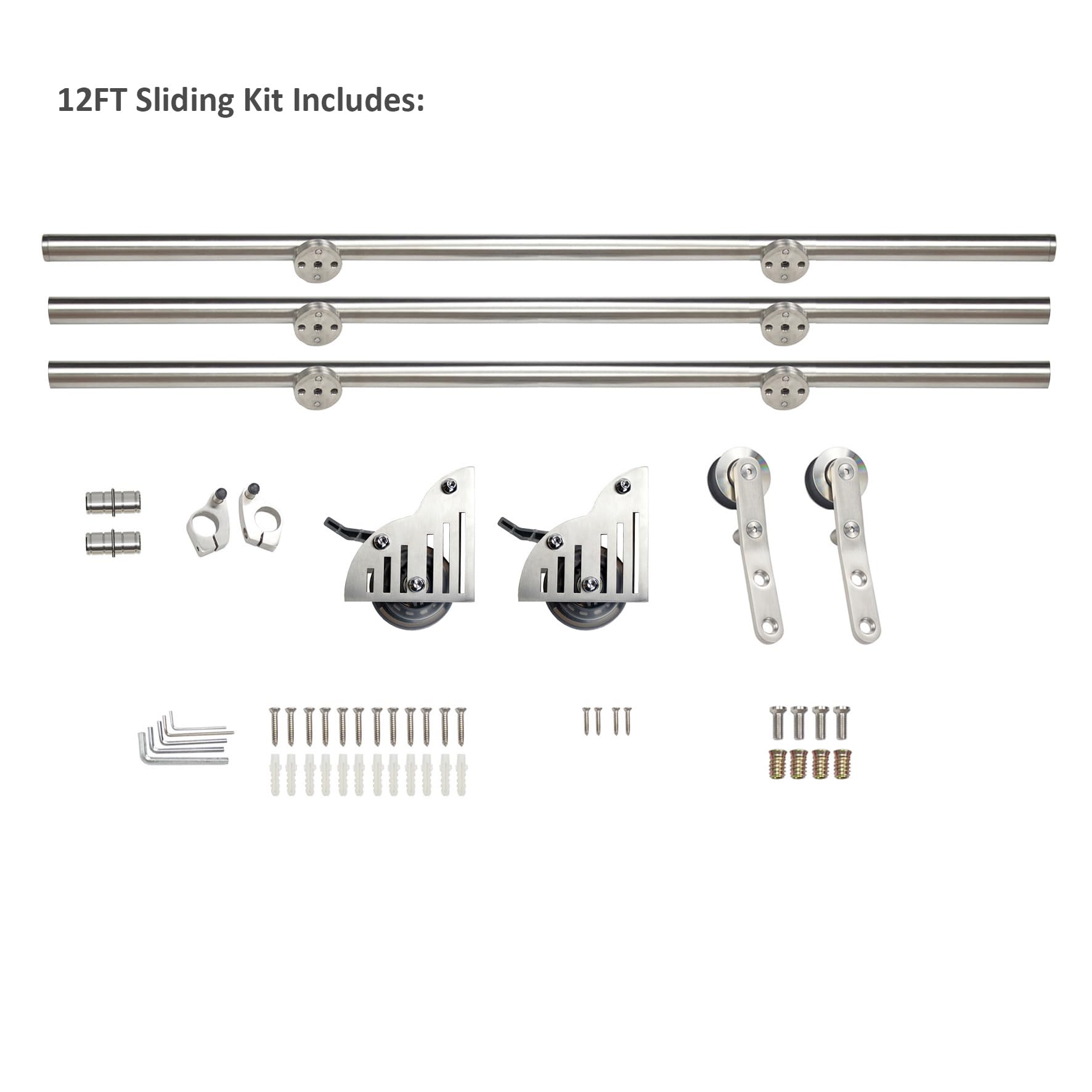 Snapklik.com : DIYHD 12FT Sliding Library Ladder Hardware,Bookcase ...