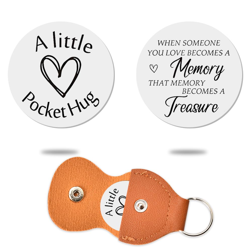Sympathy Memorial Gifts for Loss of Loved One, Remembrance Bereavement Grief Gift for Best Friends Neighbors Coworker Condolences Gift for Loss, When Someone You Love Becomes a Memory Pocket Hug Token