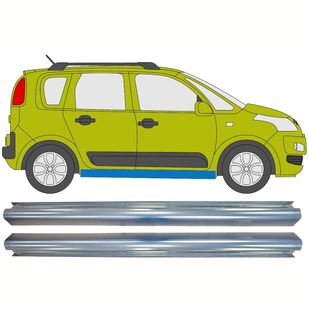 Reparaturblech Schweller für Citroen C3 Picasso 2008- / Links = Rechts/Satz