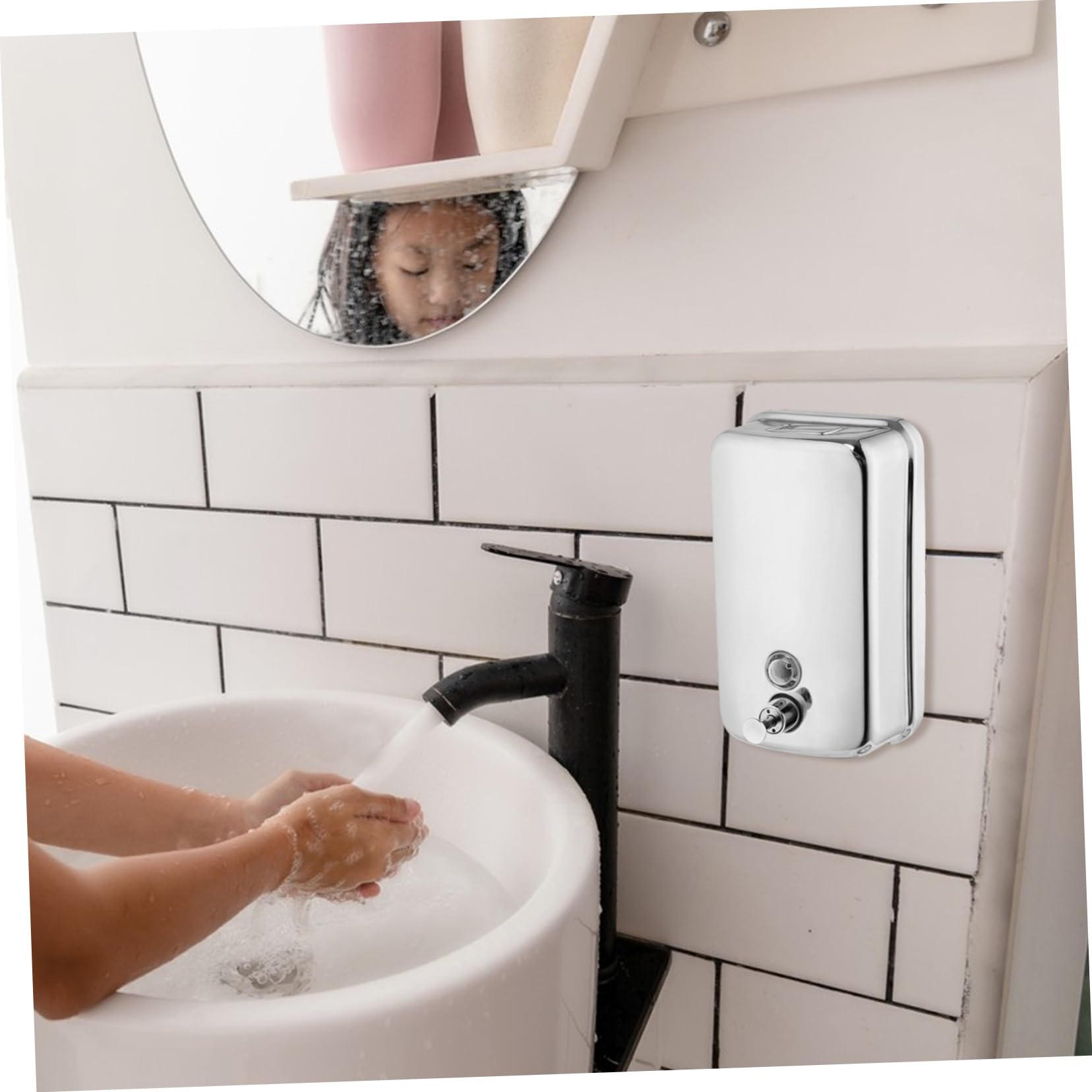 Alipis 5 Pezzi Pompa Dosatrice per Dispenser da Parete Sostituzione Erogatore Liquido per Shampoo e Lozione Pompetta Compatta e Facile da Installare per Bottiglie da