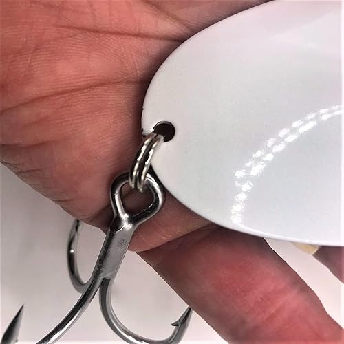 Miniatura 6 de St. Pete - Cucharas de 8 y 9 pulgadas, resistentes para agua salada para lubina, lucioperca, salmón y otros peces de caza