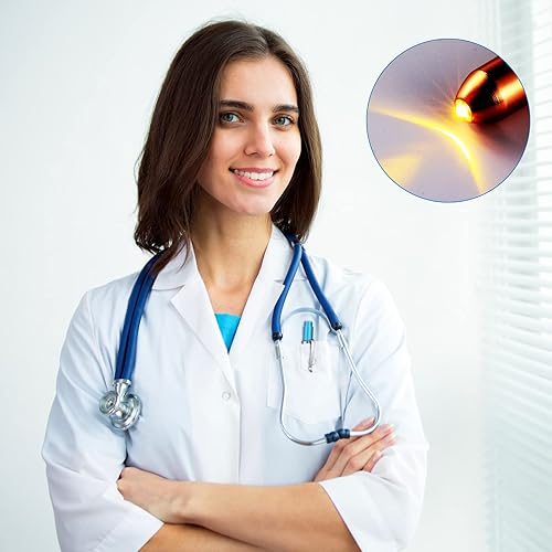 Miniatura 7 de Penlight para bolígrafo de enfermera, luz LED reutilizable con medidor de pupila, enfermeras, alfiler de luz para antorcha, estudiantes de medicina,