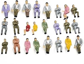 50 figure dipinte sedute per ferrovia perfetta aggiunta a 1 50 set di treni in scala e layout di modelli