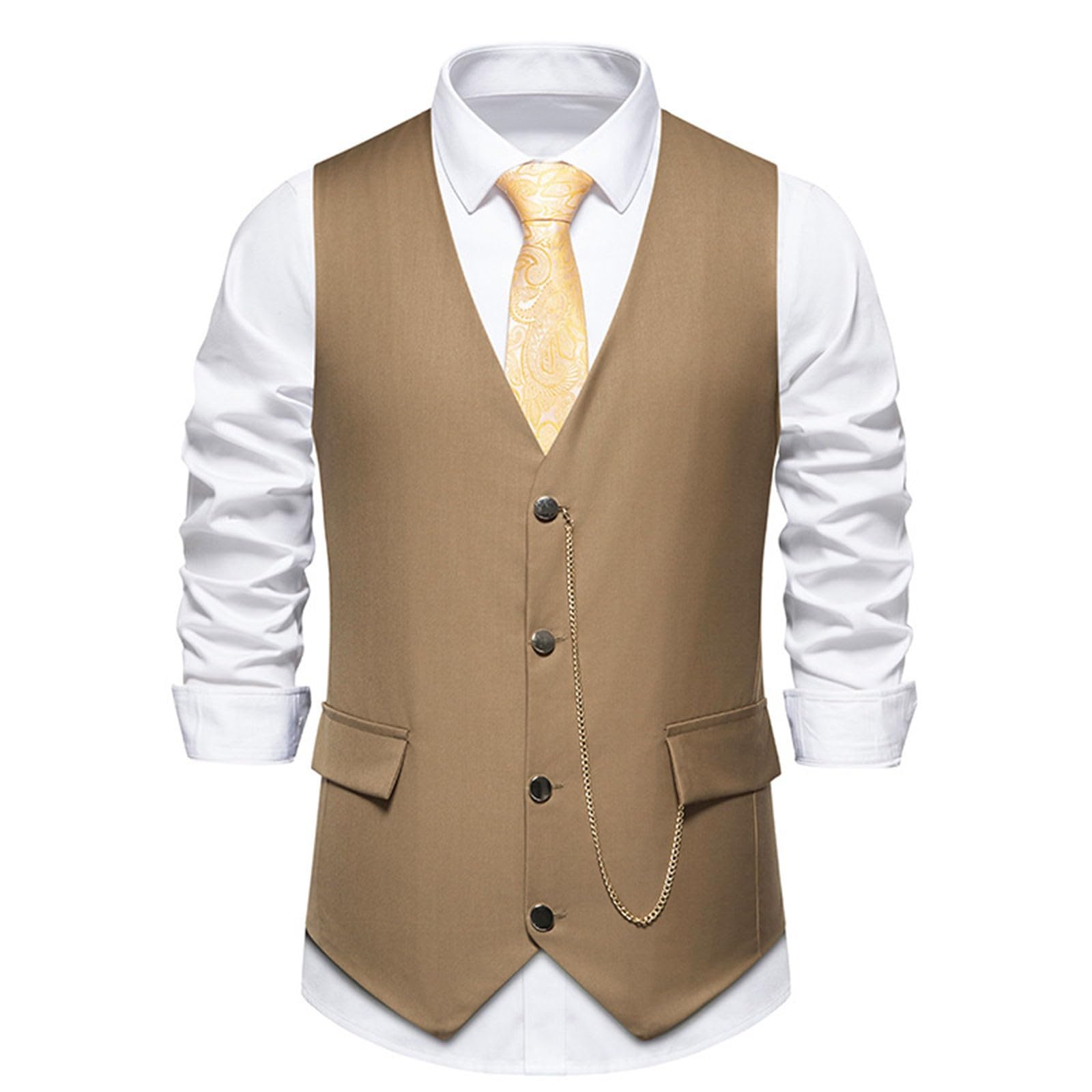 Generisch Gilet da uomo verde, gilet da motociclista, gilet da pesca, gilet