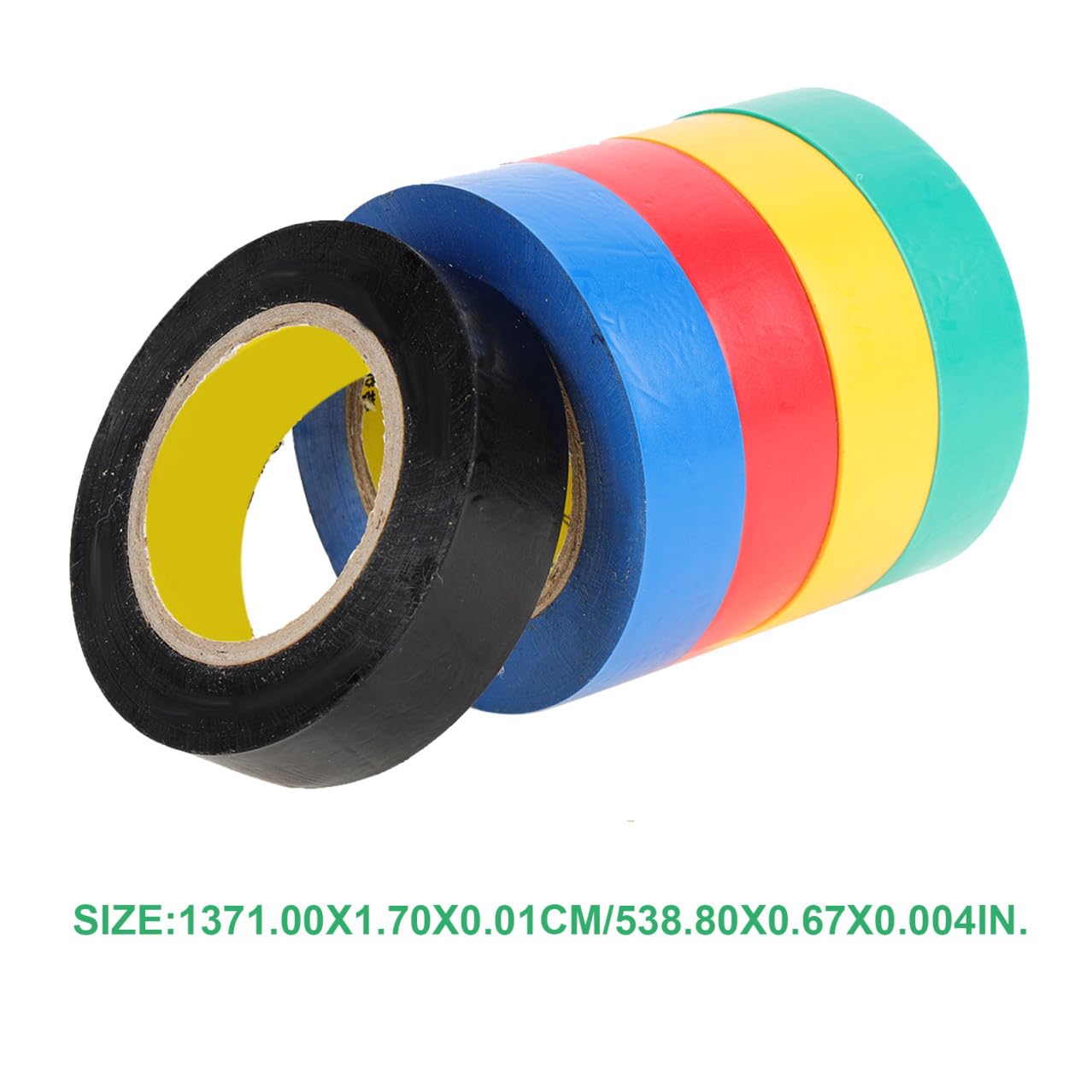 Baluue Pvc Isolierband 10 Stück Hochtemperaturbeständig Bunt Elektrisches Klebeband für Innen und Außenbereich Hitzebeständiges Elektroband für Kabelisolierung und Reparatur