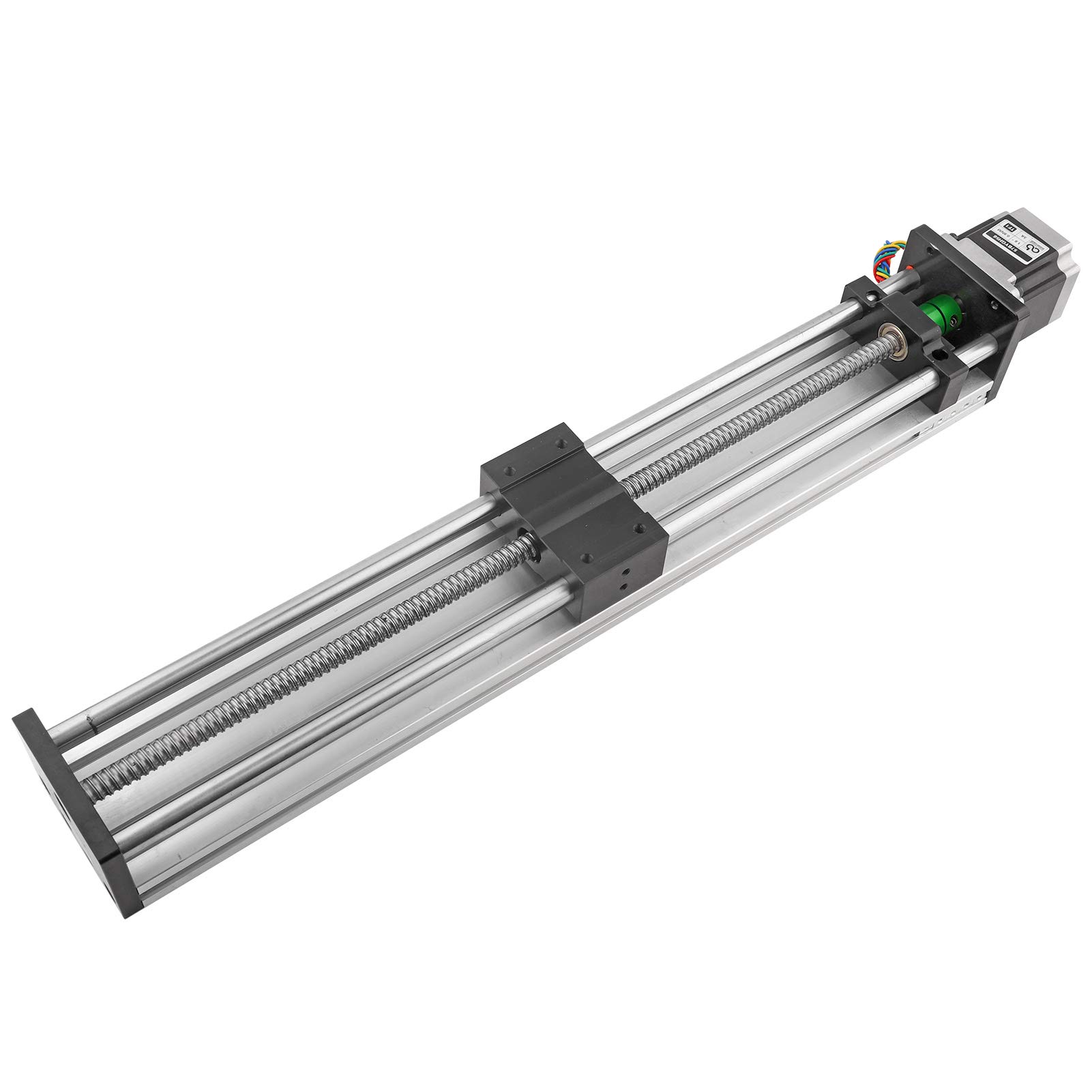 Fafeicy Guía Lineal de Guía Lineal de Alta Precisión de 400 Mm -Hub Tabla de Portaobjetos de Viaje con NEMA17 Motor Paso a Paso para la Industria de la Automatización del Actuador Material de
