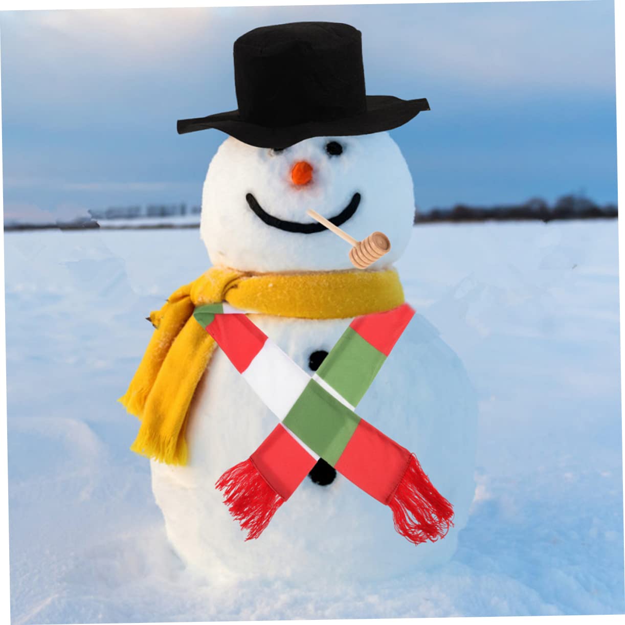 MAGICLULU 5 Juegos disfrazarse de muñeco de Nieve Kit para Hacer muñecos de Nieve Accesorios para Vestir muñecos de Nieve navideños Christmas Accesorio Festivo Apoyo Festivo