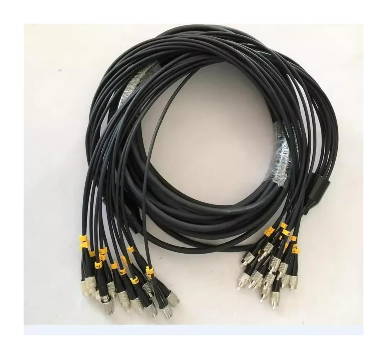 Câble optique blindé en TPU, multimode OM3, 2/4/6/8/12 cœurs, LC,SC,FC,ST,UPC, pont fibre optique flexible A-pc, FTTH, 50 m, 60 m, 70 m, 80 m (2core LC-LC 80 m)