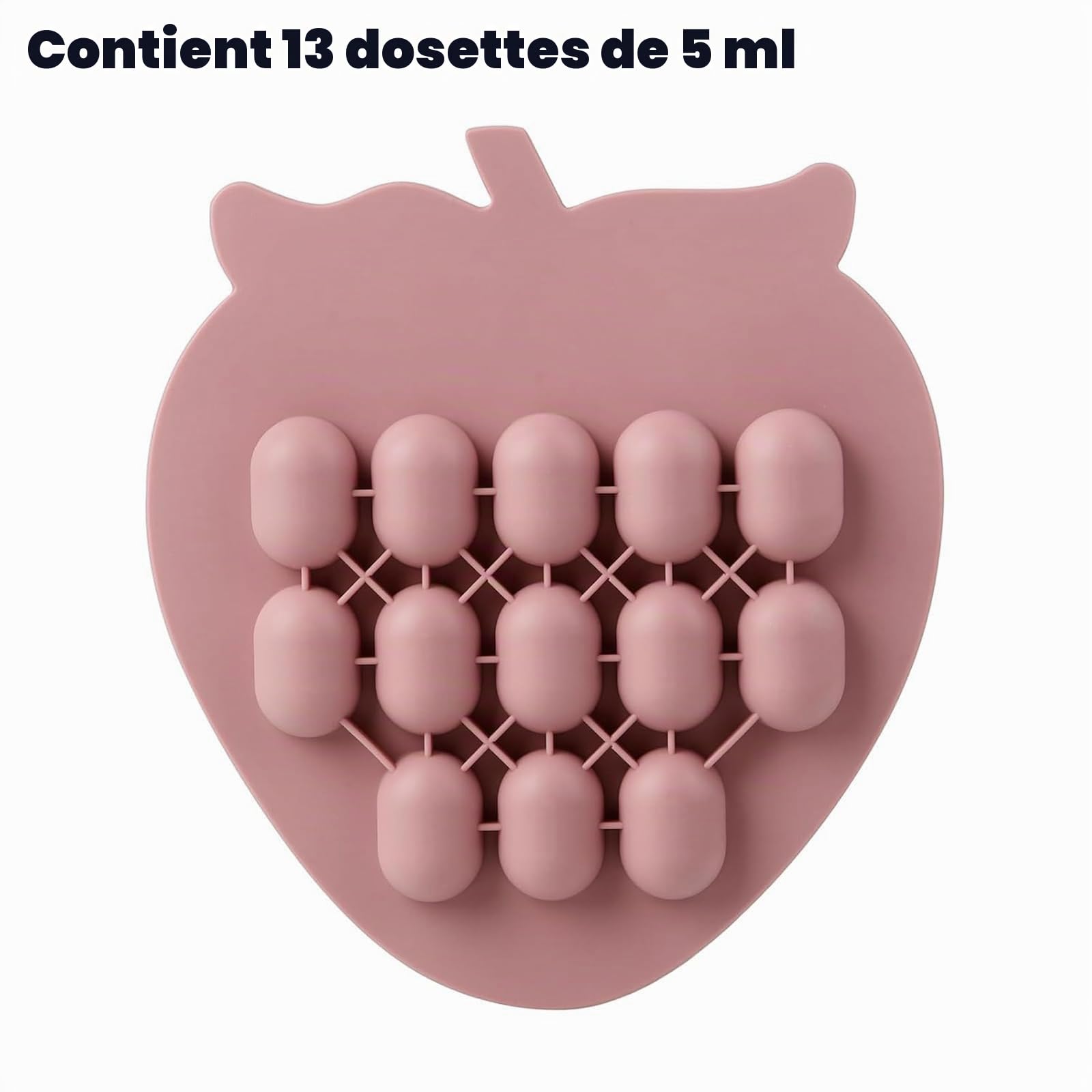 PandaEar Lot de 2 Moules à Sucettes pour Lait Maternel, Plateau de Congélation en Silicone 13 x 15 ml