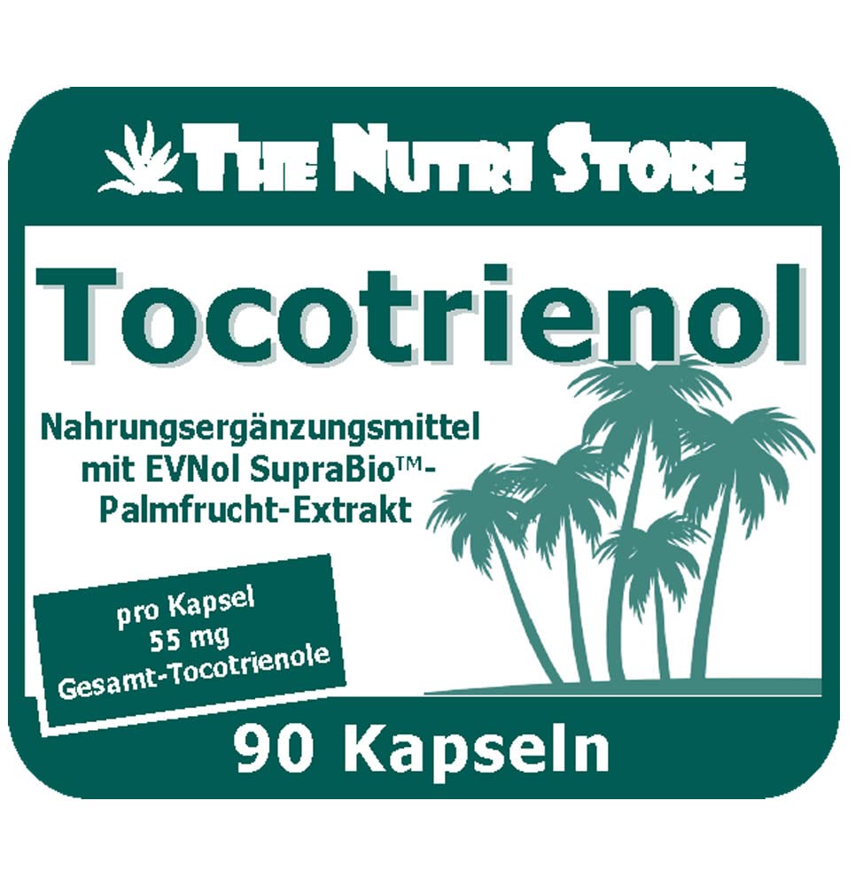 The Nutri Store - Tocotrienol Kapseln - 90 Stück - Vitamin E zum Schutz der Zellen vor oxidativem Stress - Made in Germany