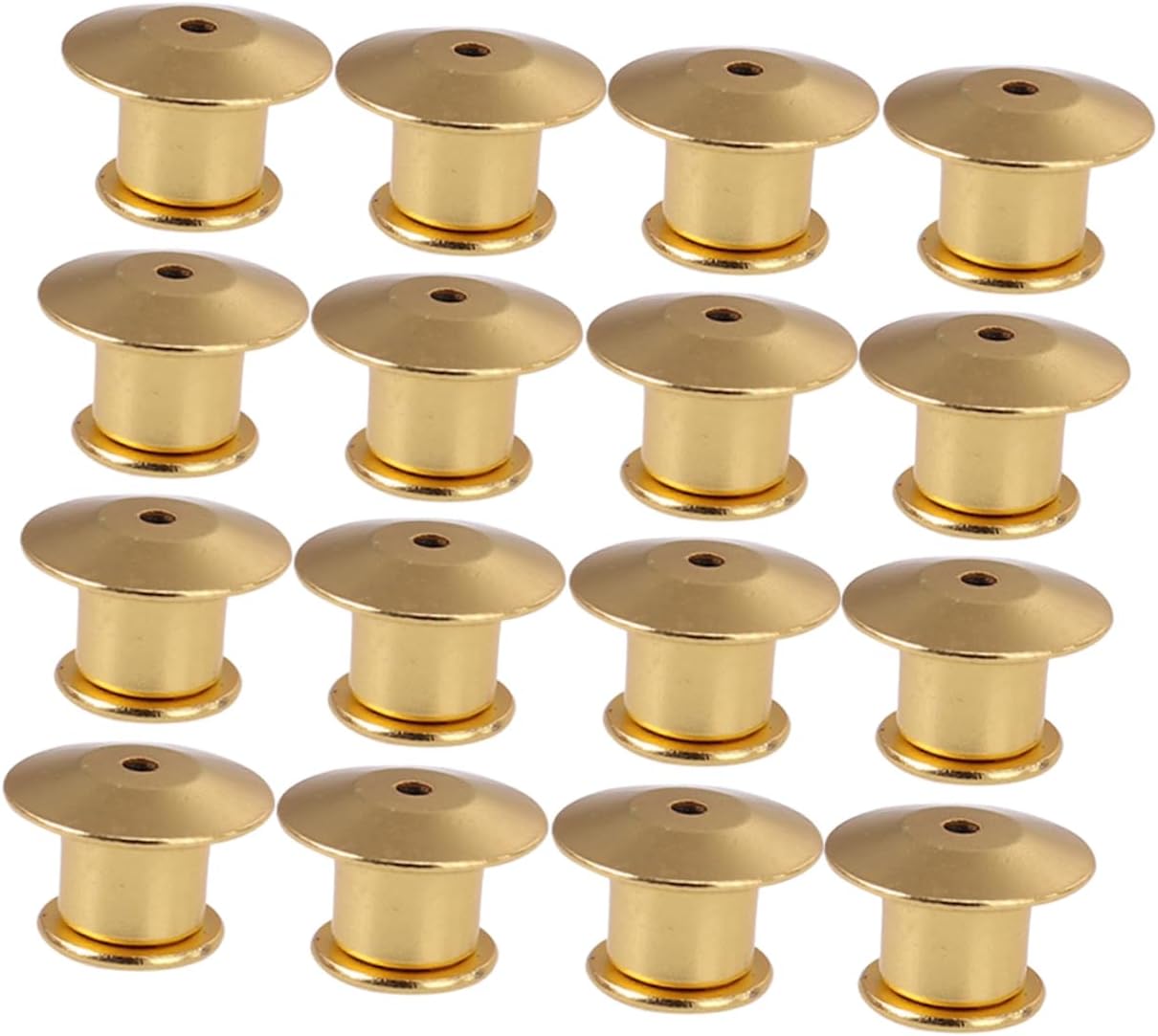 128pcs Professional Locking Pin Backs Keepers for Brooches Badges and Crafts Clasp for Lapel Tie Tacks and Jewelry Making