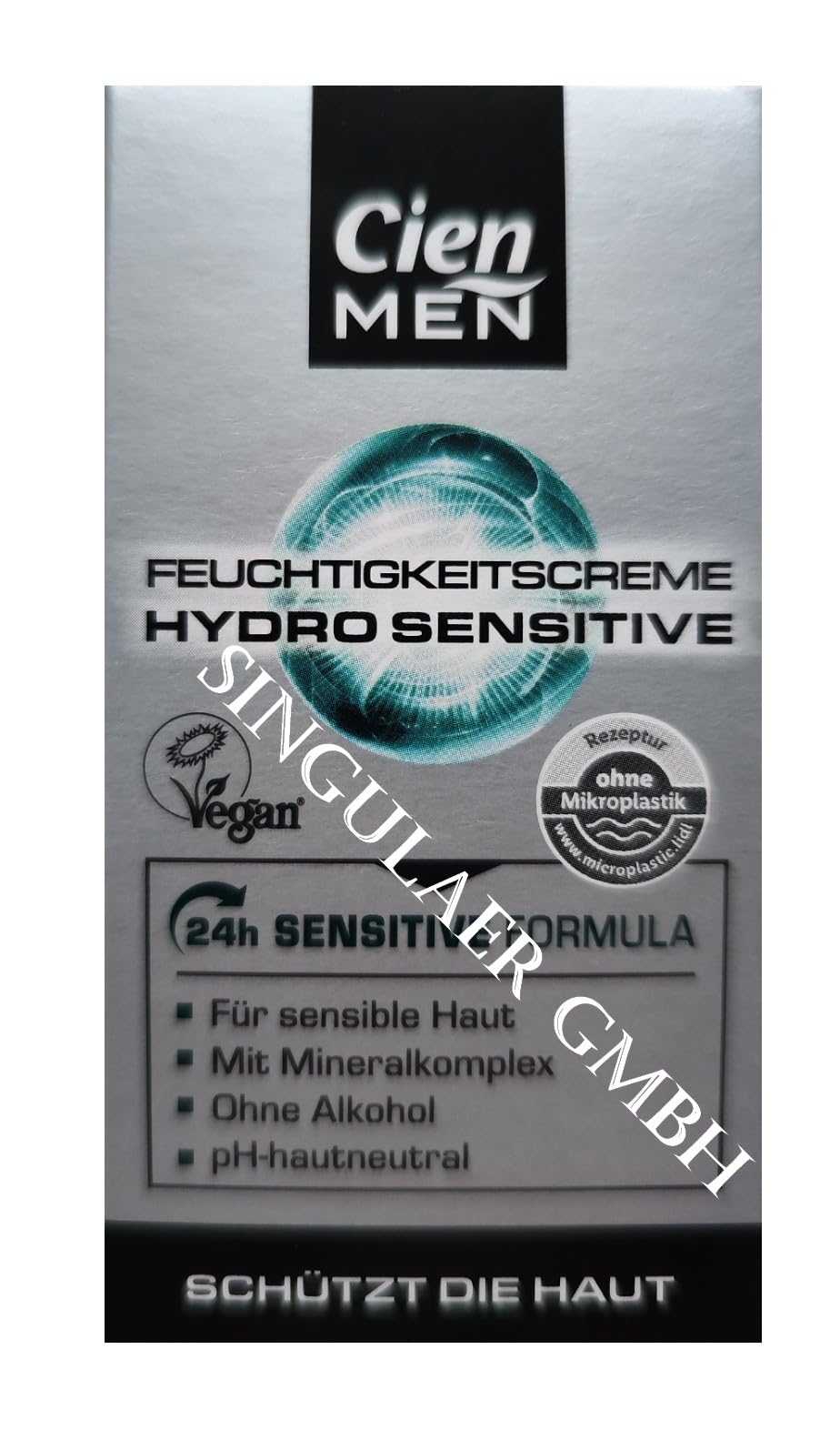 CIEN MEN Face Care Hydro Sensitive Moisturiser for Sensitive Skin Relaxes & Moisturises, 50 ml (Pack of 1)