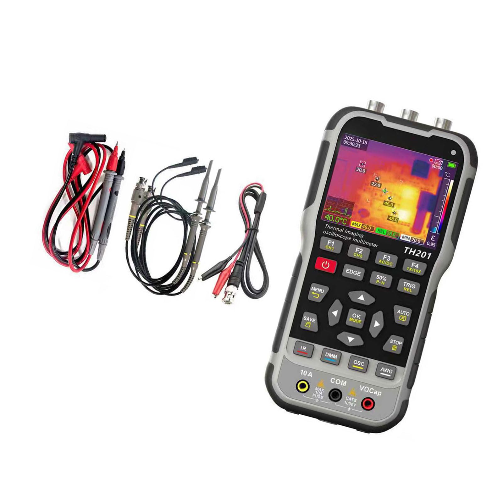 Cazstyk User Friendly Portable Electrical Tester Combining Oscilloscope Multimeter Thermal Imaging And Signals Generator Functions User Friendly Thermal Imaging Oscilloscope Multimeter
