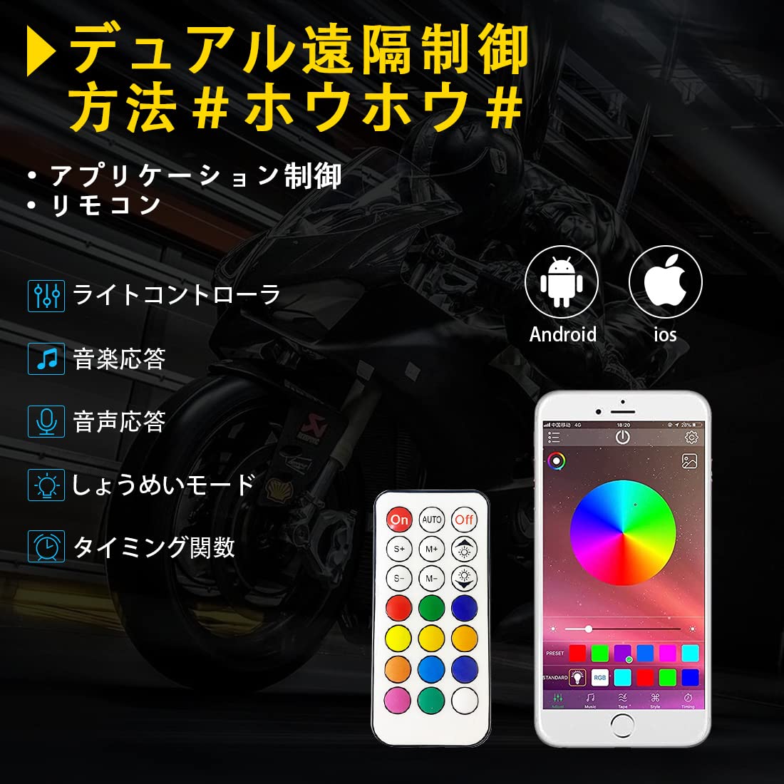 Amazon.co.jp: VOSICKY(ボスキー) 新型 7インチ RGB LED ヘッド