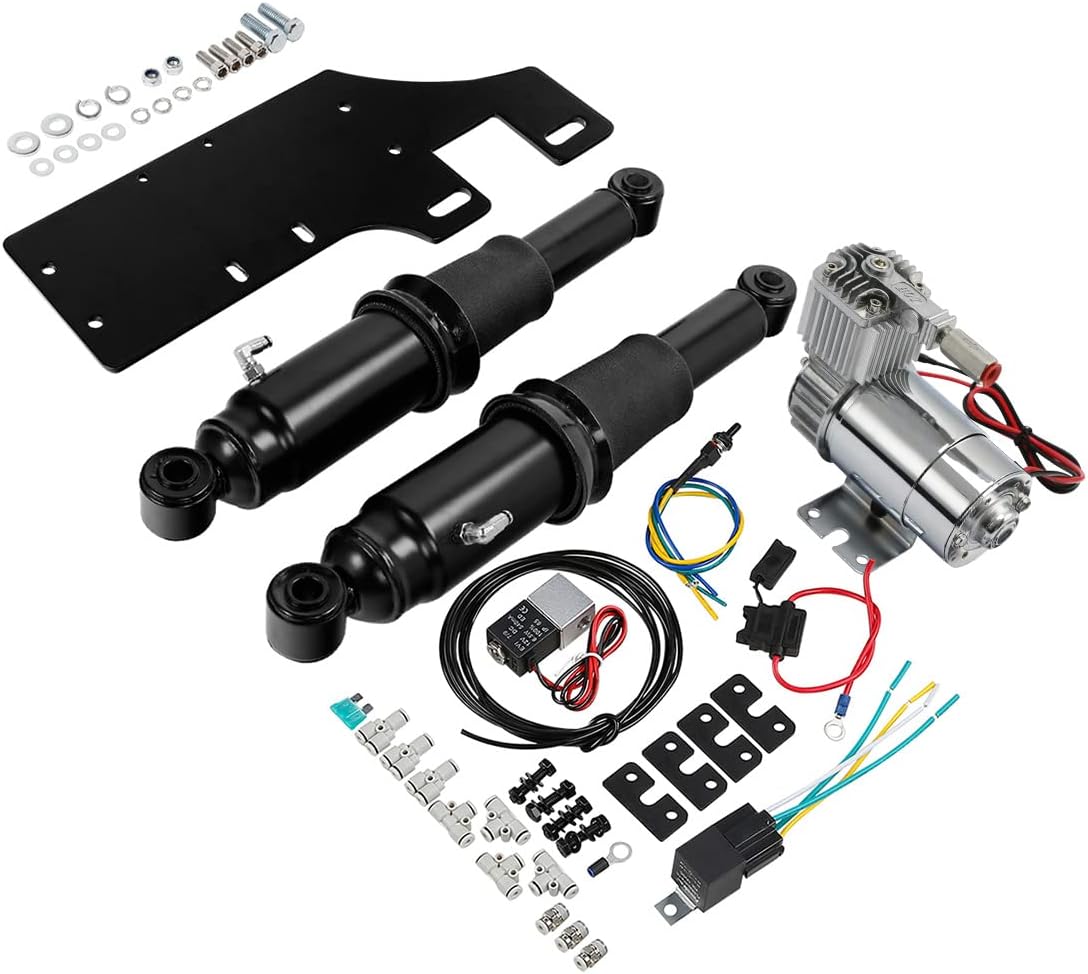 Amazon.com: TCT-MOTORPARTS Adjustable Rear Air Ride Suspension Kit Fit