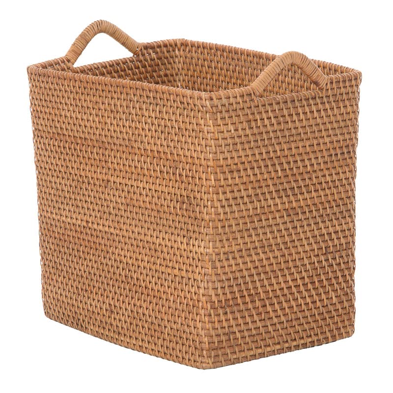 Amazon.com: Loma Rectangular Square Rattan Storage Basket  