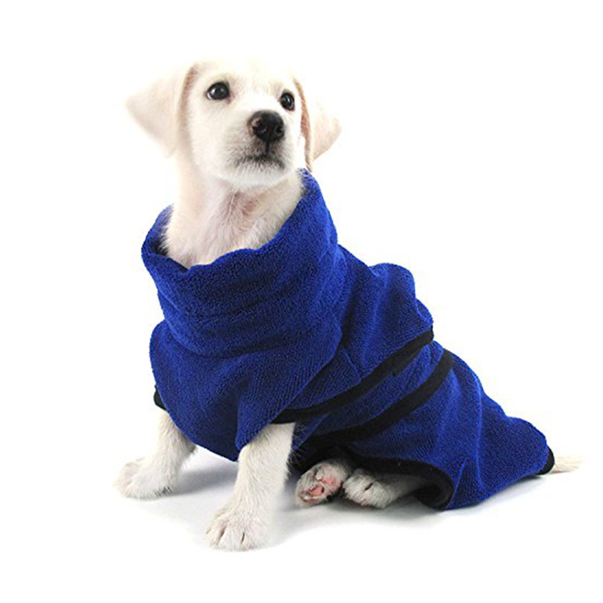 PETCUTE Albornoz para Perros Microfibra Absorbente, Toallas Secadores Rápido para Perros Pequeños Grandes, Toallas para Perros Gatos con Cinturón Ajustable,para Secado Tras el Baño