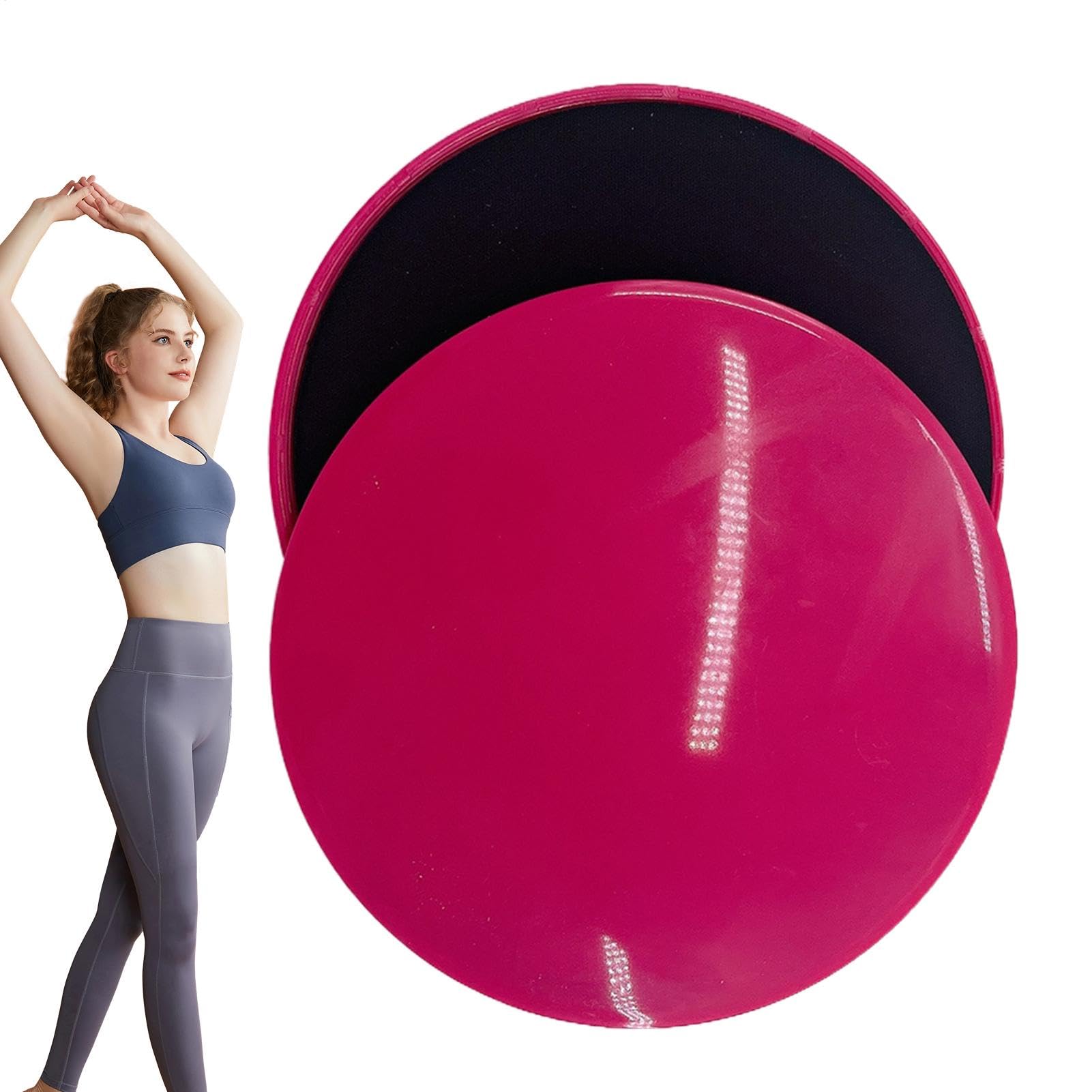 Dischi di scioglimento del fitness, disco di cursori di allenamento,2x cuscinetti scorrevoli in palestra a due lati | Cuscino di yoga anti-statico, strumenti di esercizi a casa per allenamenti addomin