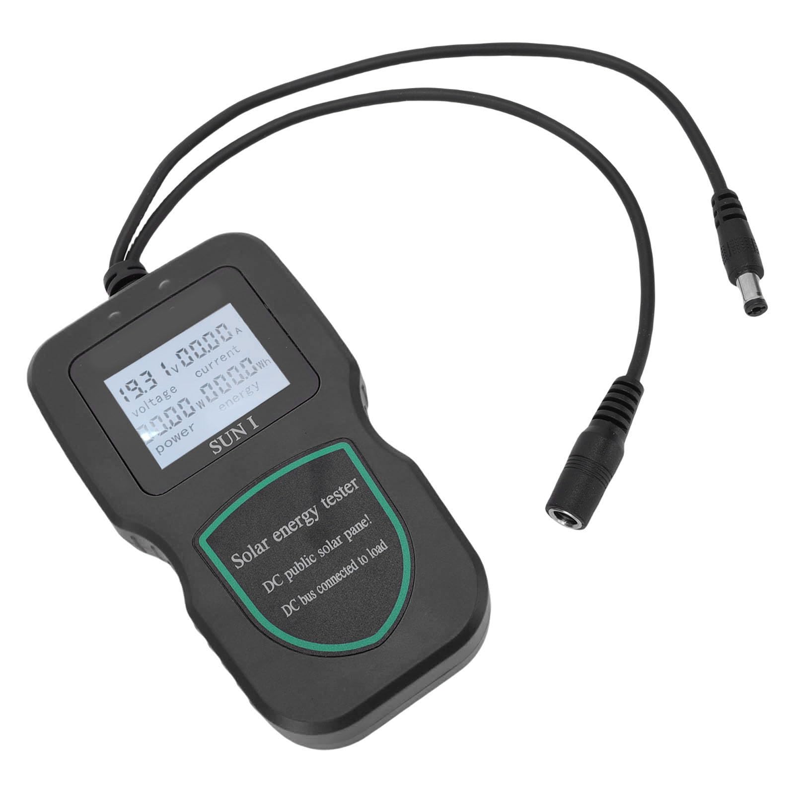 5W-500W Tester paneli słonecznych MPPT multimetr fotowoltaiczny narzędzie do rozwiązywania problemów do testowania paneli fotowoltaicznych analiza danych (Black)