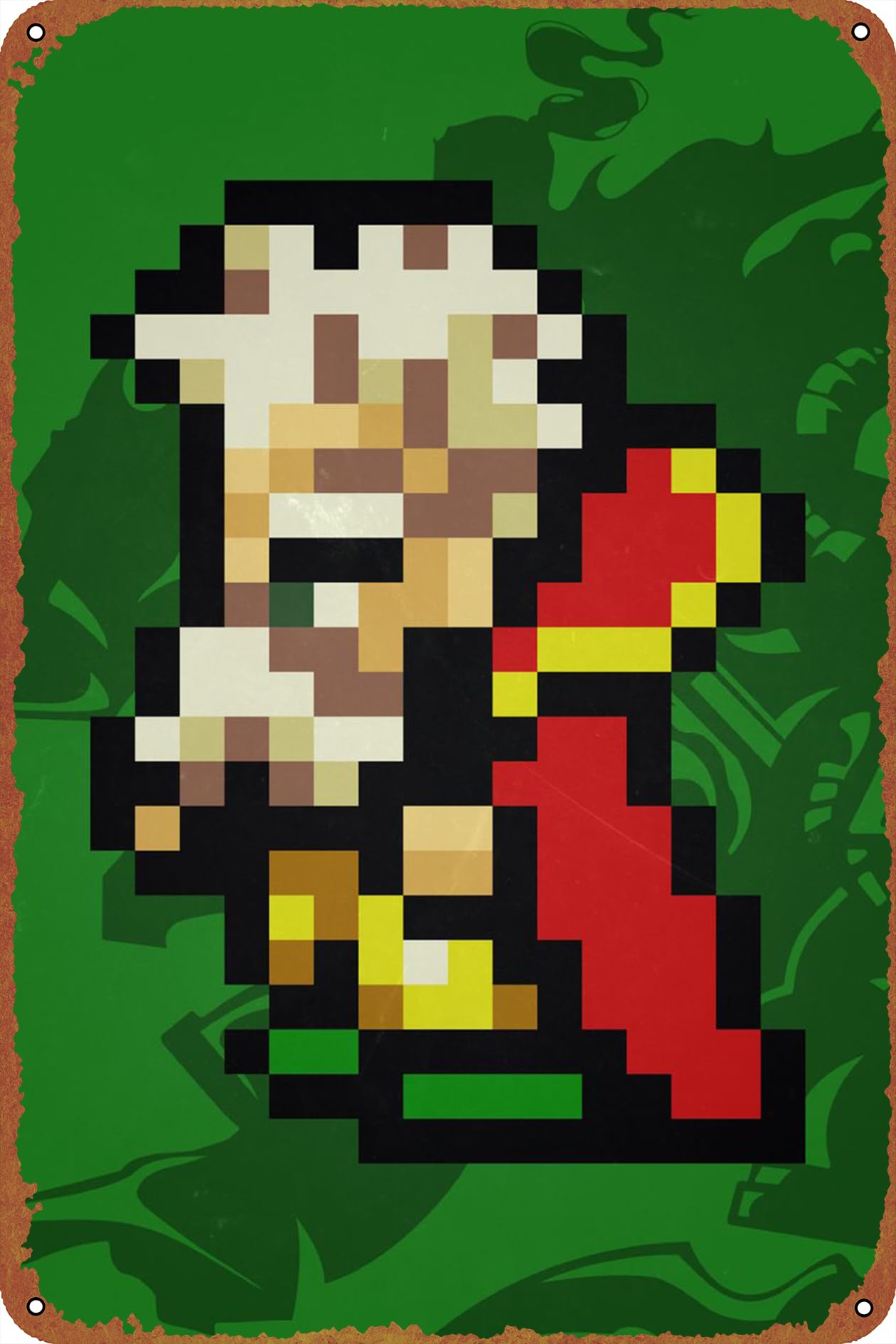 FF VI Strago Pixel Sprite Game Poster Metal Sign Tin Metal Retro Wall Decor for Home,Street,Gate,Bars,Club