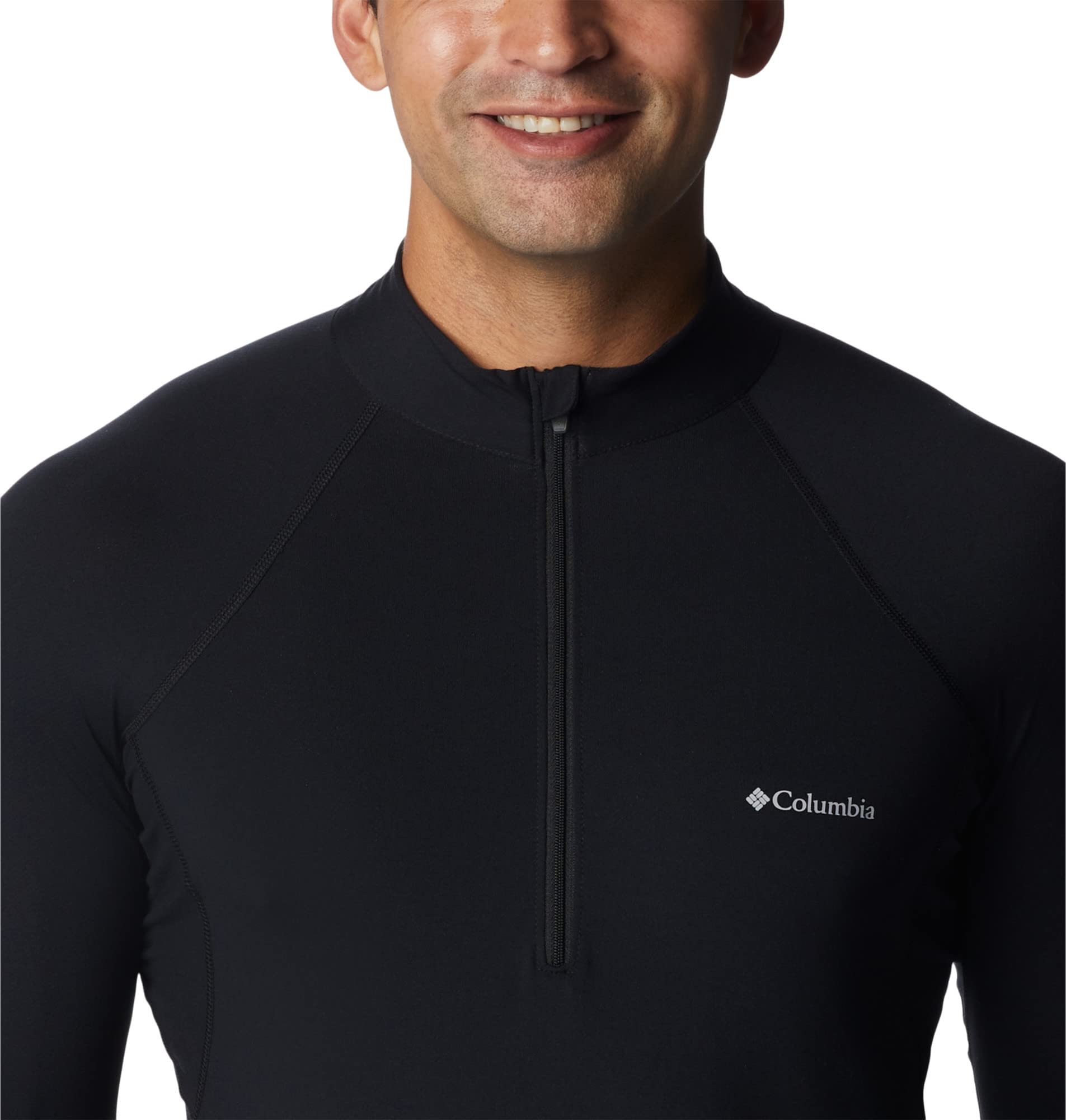 Columbia Midweight Stretch Long Sleeve Half Zip, Ropa Interior Camiseta Térmica para Hombre