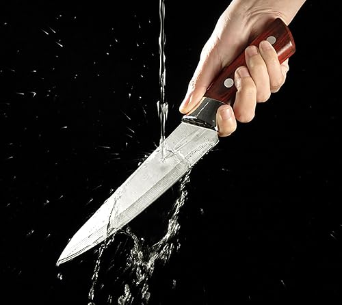 Miniatura 8 de Cuchillo de chef profesional y cuchillo de hueso de púa, 2 piezas de acero inoxidable de alta resistencia de 11.5 pulgadas, hoja de cocina afilada