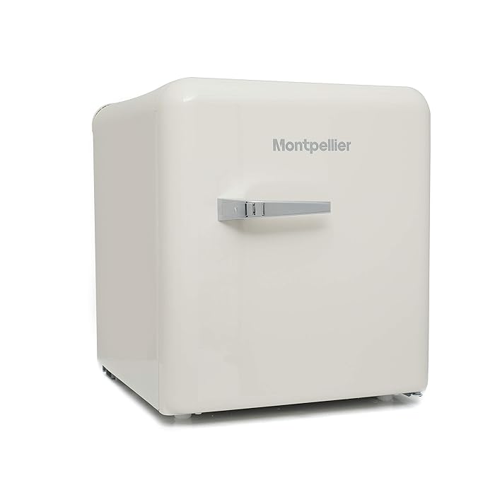 Buy Montpellier MAB50C 1950's Retro Mini Fridge Drinks Chiller (Cream) Online at desertcart