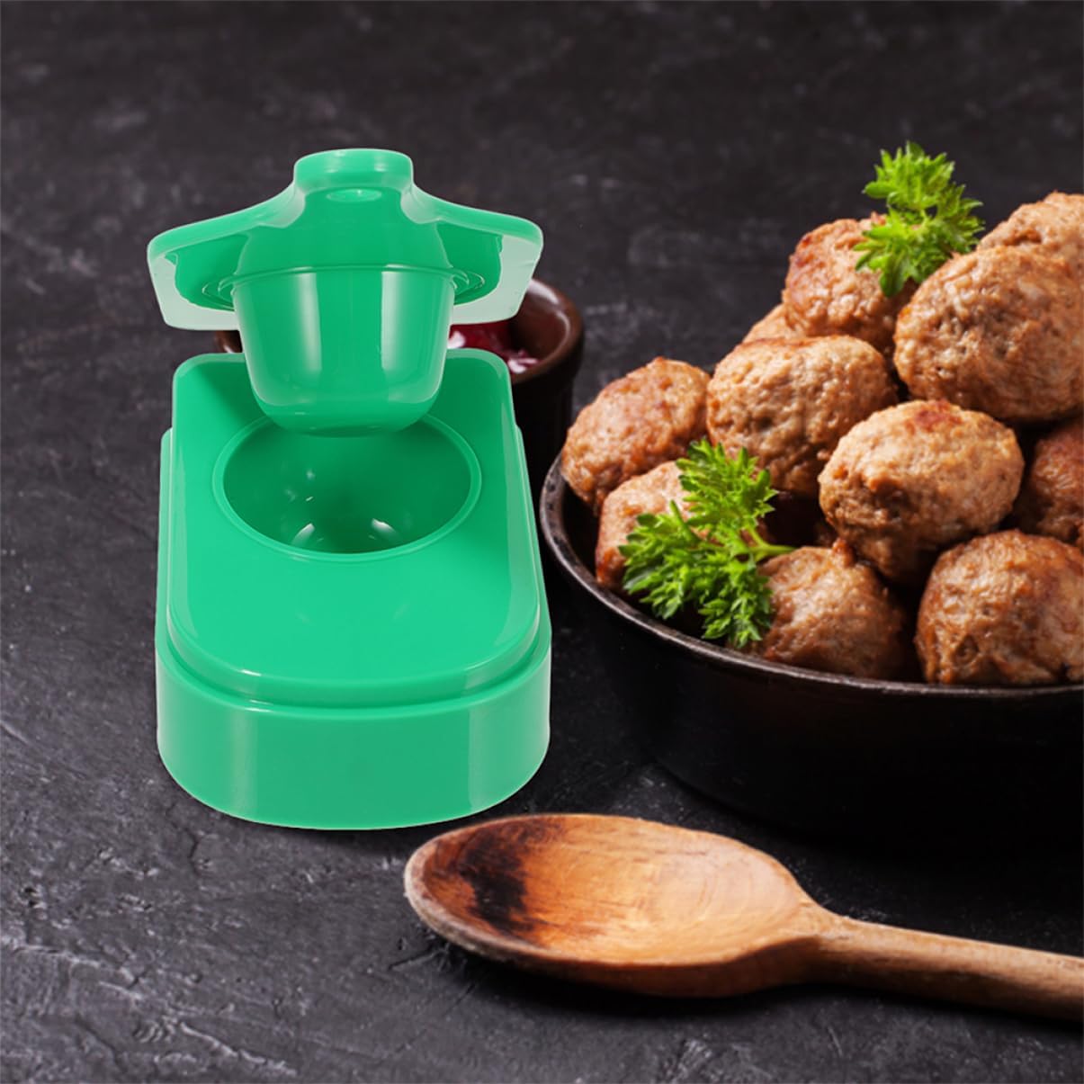 Toddmomy 2pcs Meatball Maker Tool Meatball Shaping Tool Non-Stick Surface Easy to Clean Ergonomic for Cooking