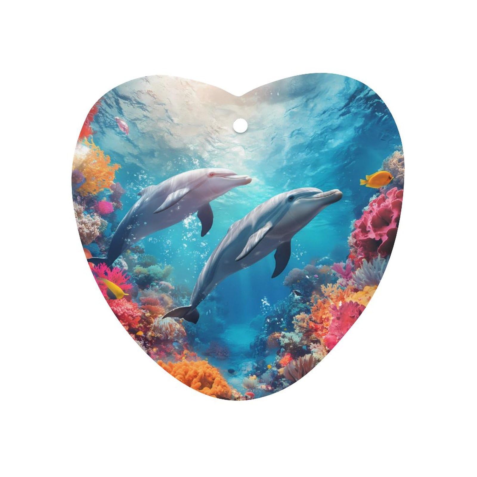 Ocean Dolphin Car Air Freshener Hanging Aromatherapy Tablets for Car Accessories Love form