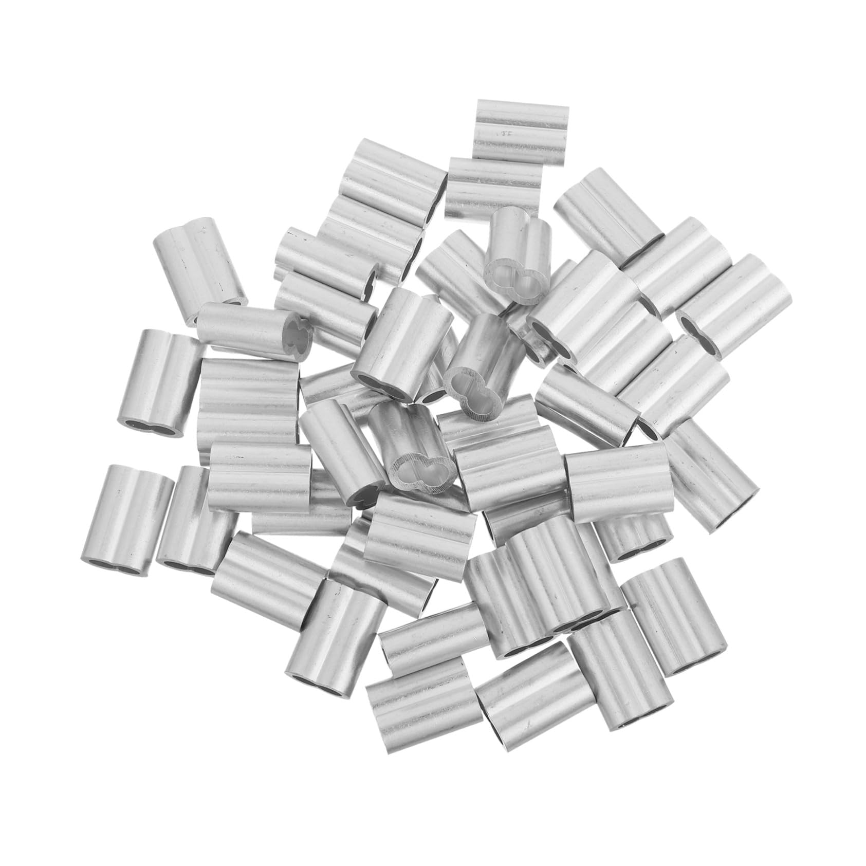 PRETYZOOM 1000 Pezzi Manicotti in Alluminio per Cavo e Fune Manicotti Crimpare Resistenti e Leggeri per Sicure Funi Metalliche