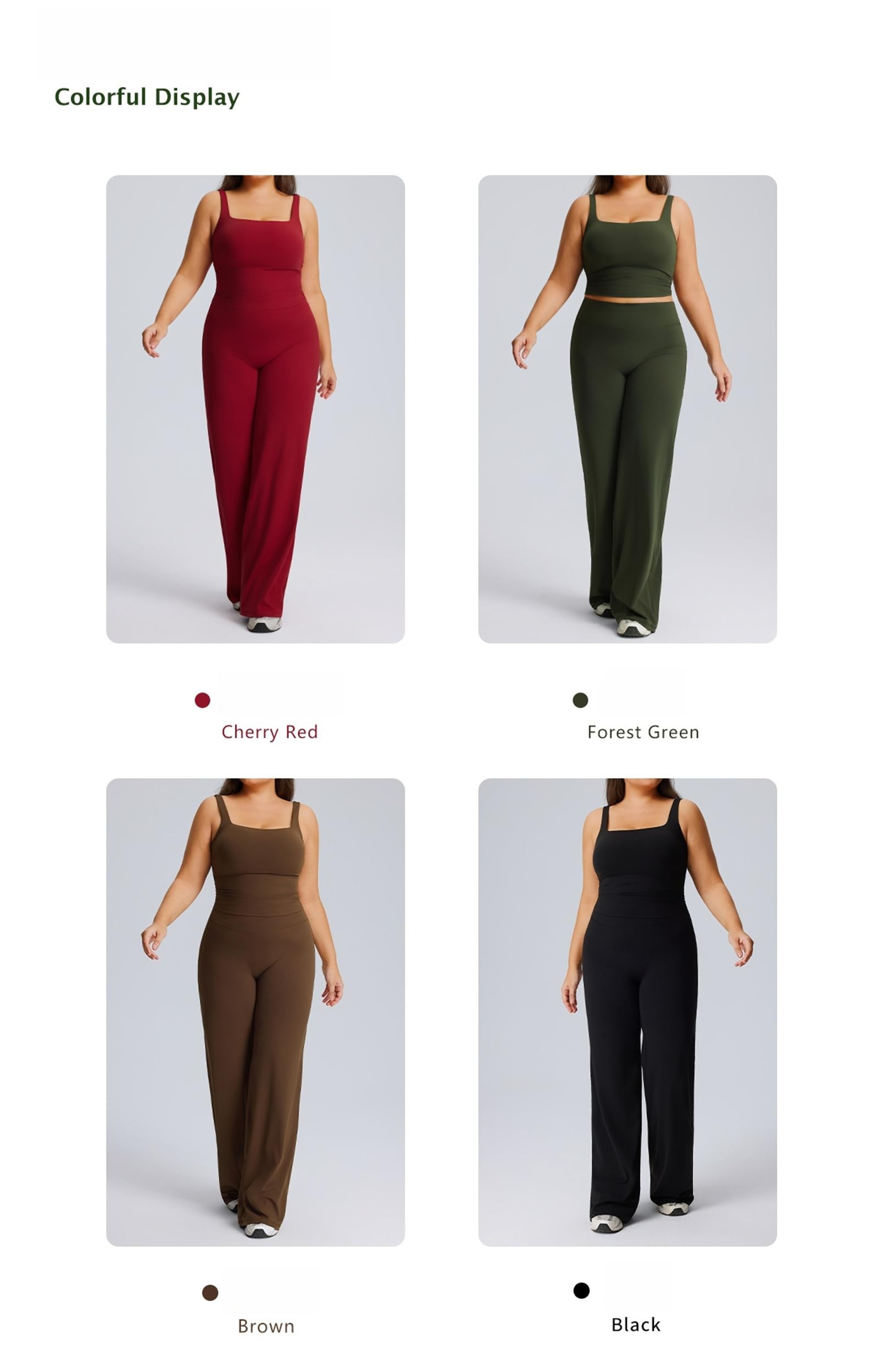 Donne Yoga Allenamento Set 2 Pezzi Vestiti Casual Sport Canotte Reggiseno Canotta Palestra Yoga Pantaloni Leggings Allentati Stretch Pantaloni della tuta