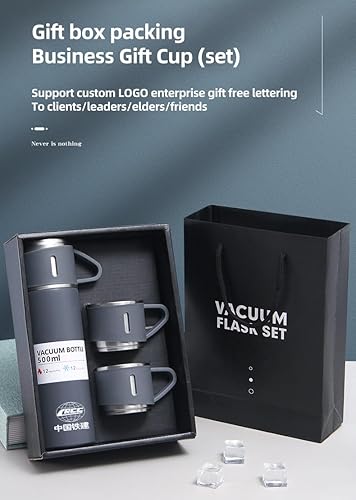 Miniatura 7 de Bestsmart - Juego de termo de acero inoxidable de 16.9 fl oz17 onzas, botella de agua aislada con tres tazas para bebidas frías y calientes, color